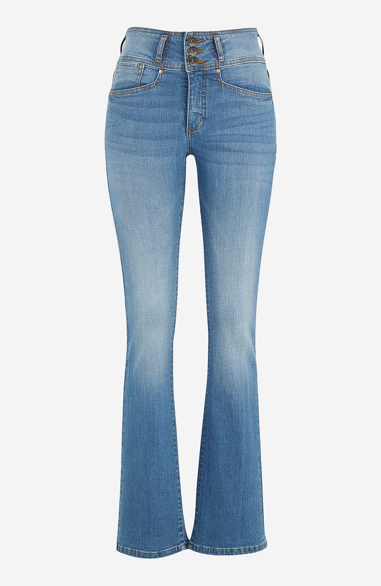 Bootcut-Jeans mit hohem Bund Jennifer