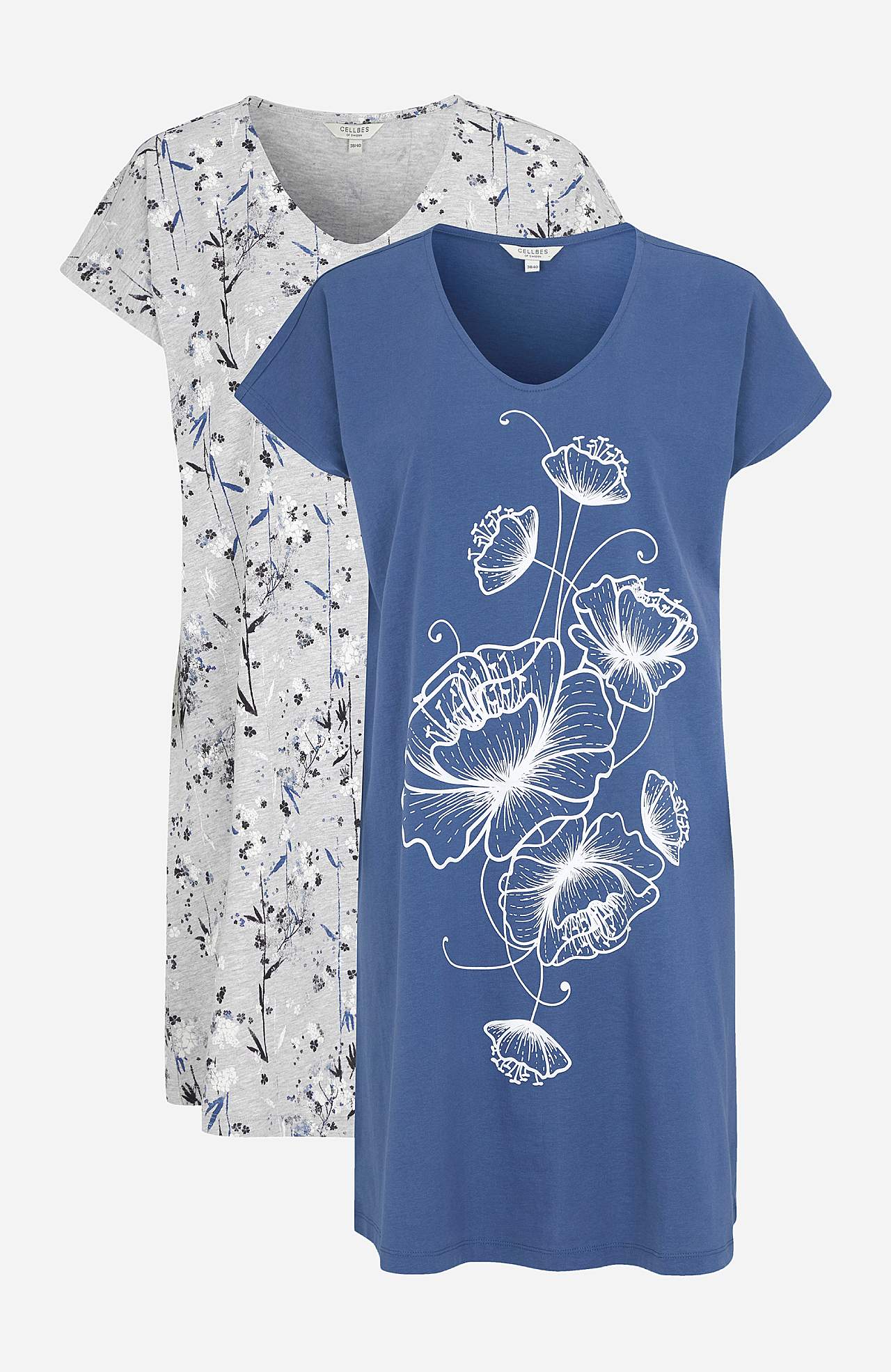 von | Bio-Baumwolle aus 2er-Pack Cellbes Cilla Nachthemd Cellbes