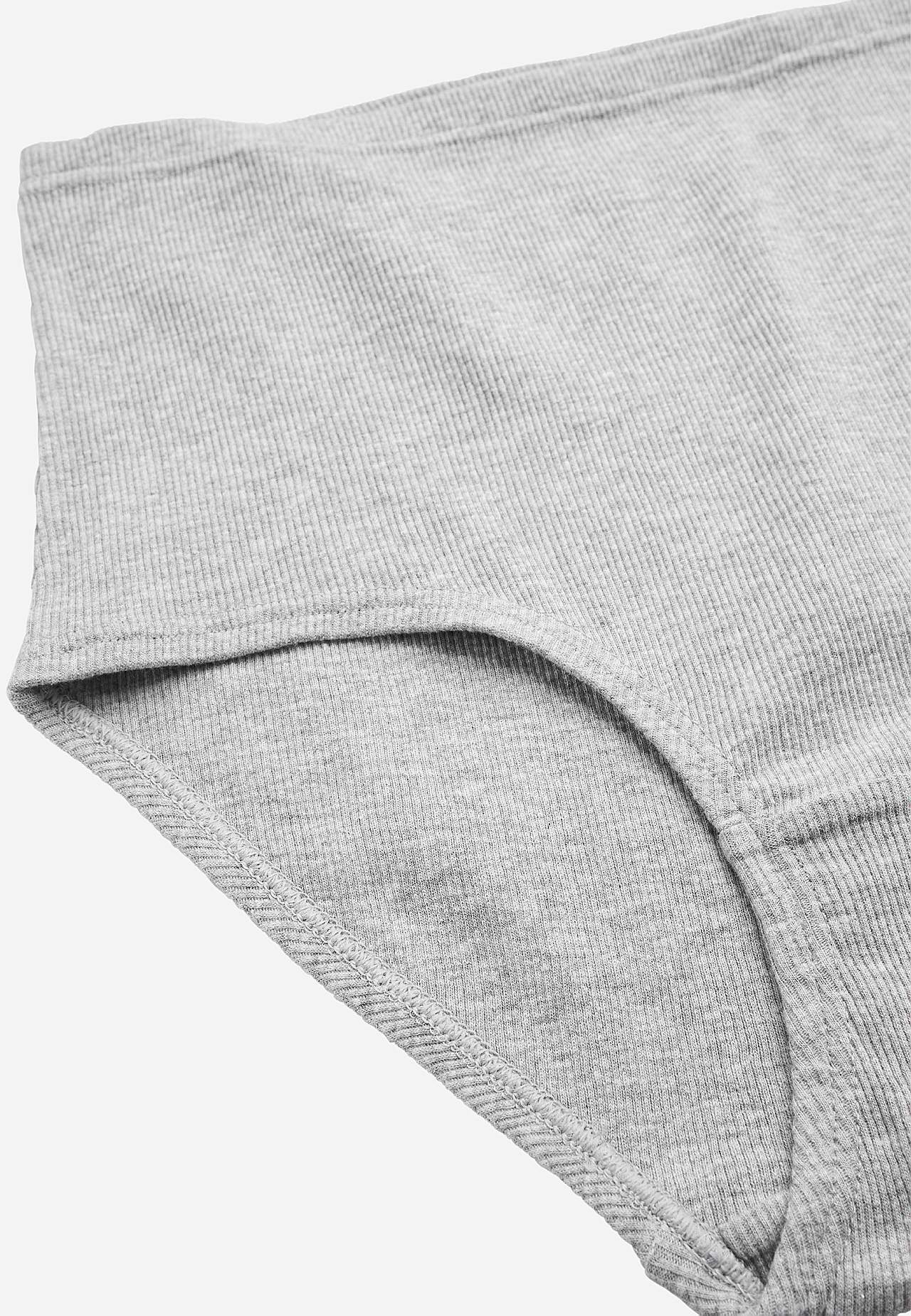 Gerippte Damen-Unterhose aus Baumwolle Lisa 6er-Pack