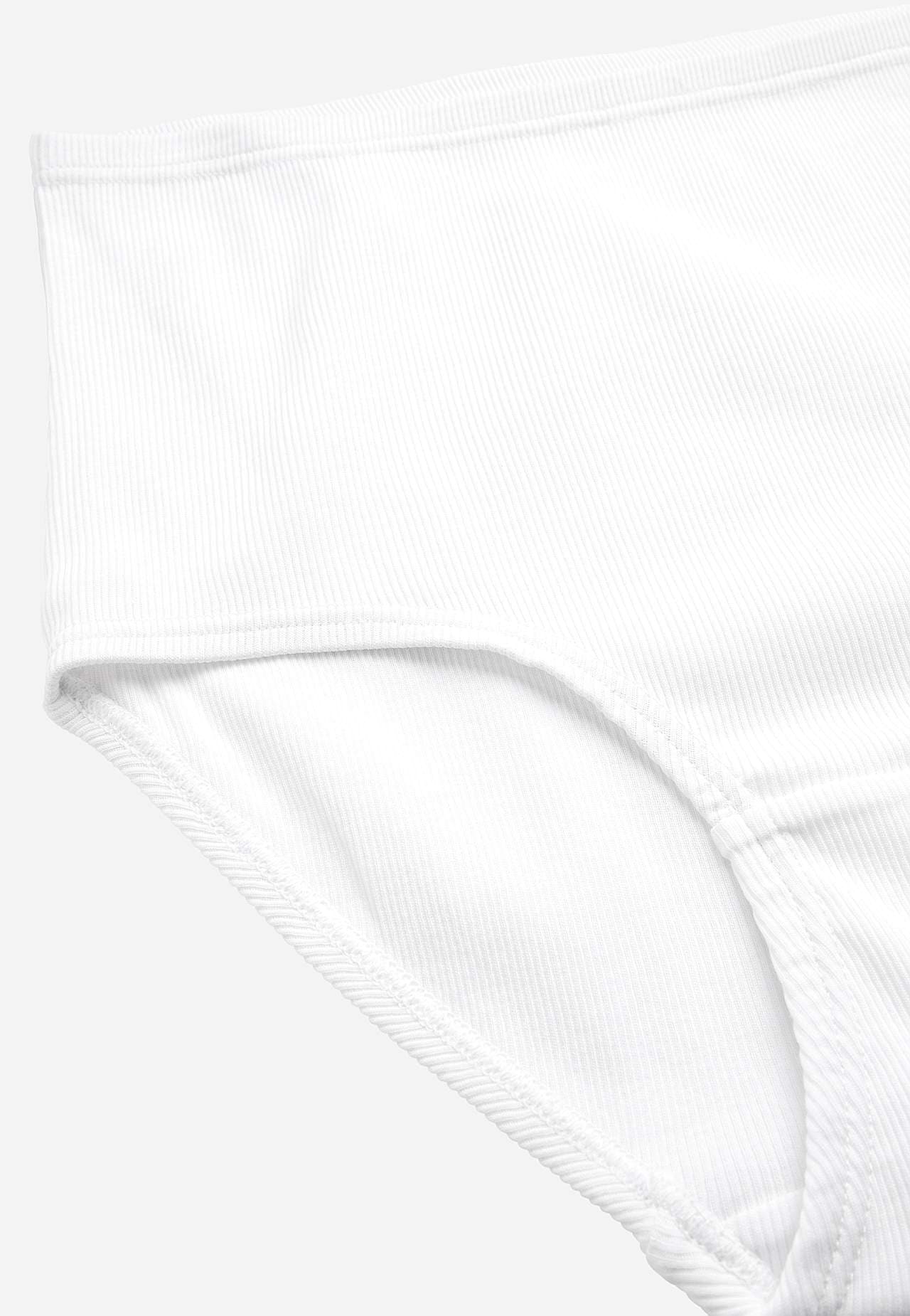 Gerippte Damen-Unterhose aus Baumwolle Lisa 6er-Pack