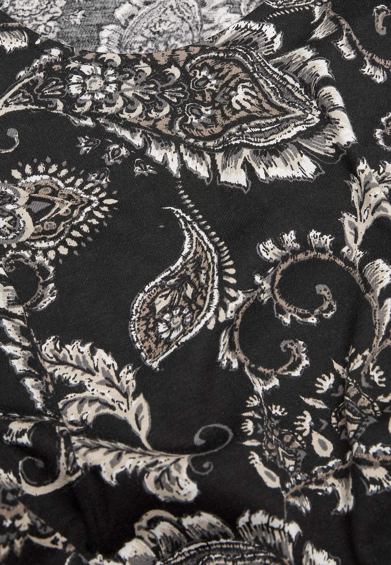 Gemustertes Jerseykleid mit Taschen