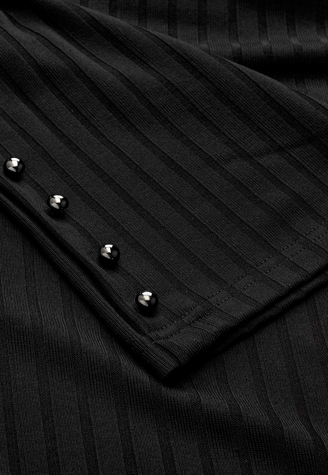 Jersey-Top mit Knöpfen