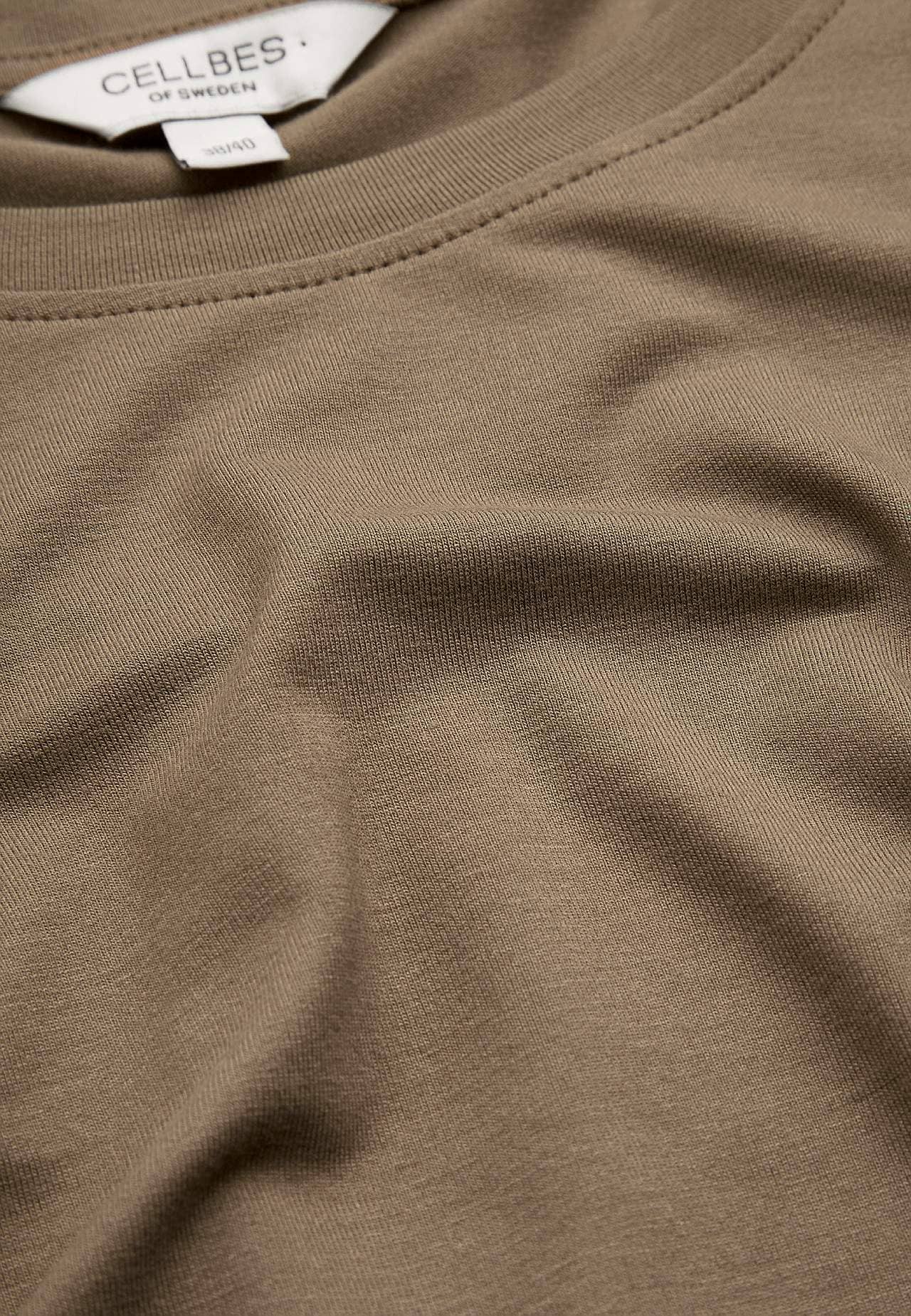 Jersey-Top mit kurzen Ärmeln