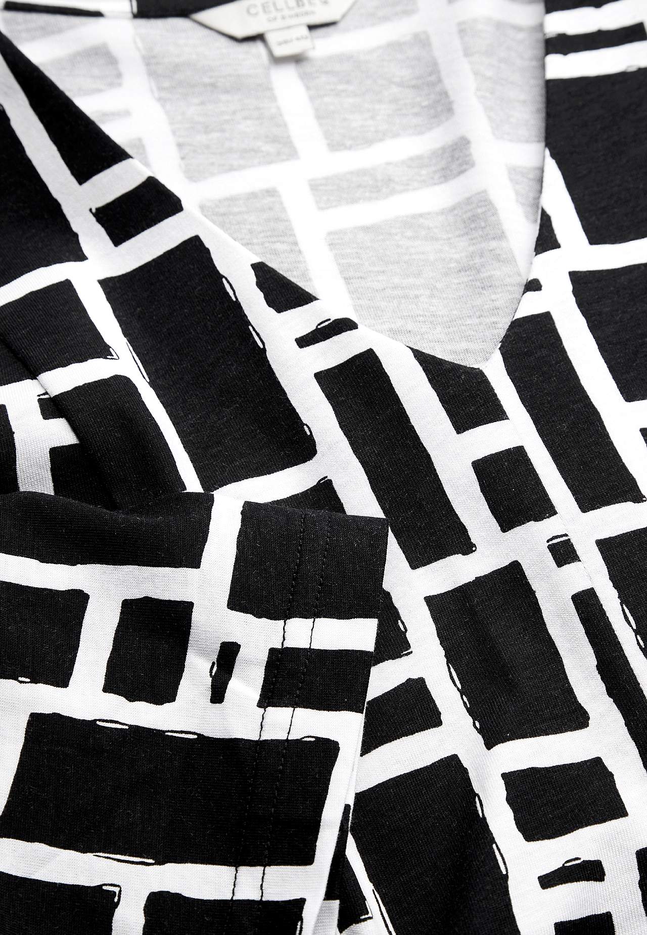 Jersey-Tunika mit Knitter-Detail