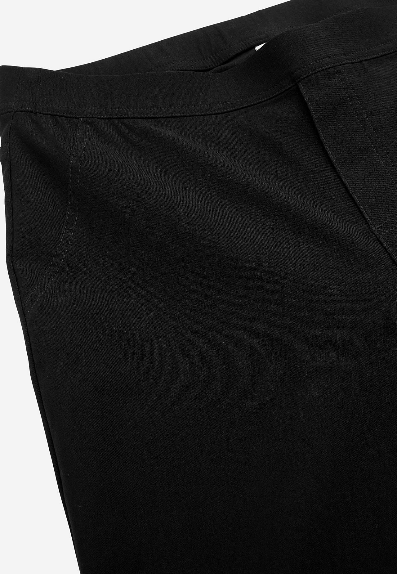 Breite Knöchelhose aus Bengalin