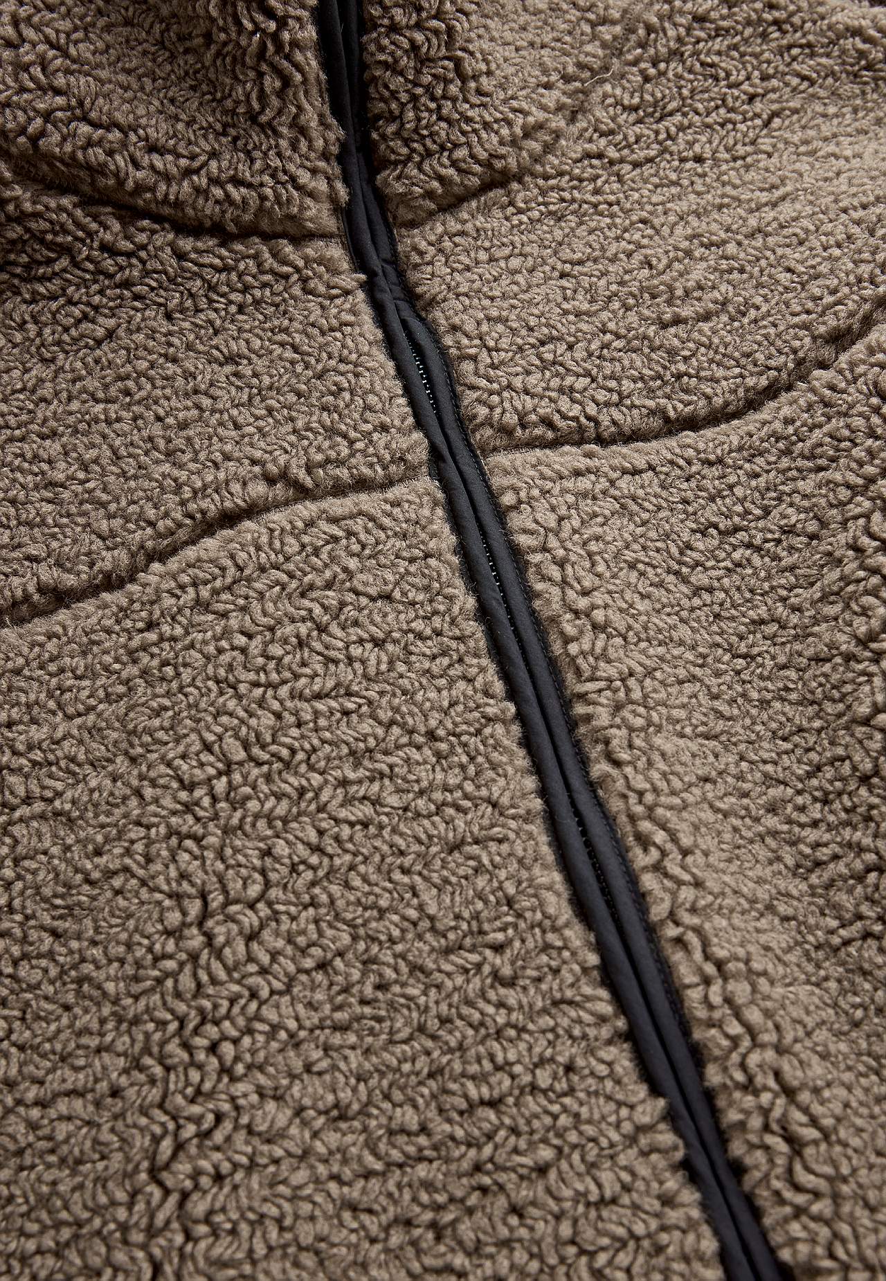 Fleecejacke mit hohem Kragen