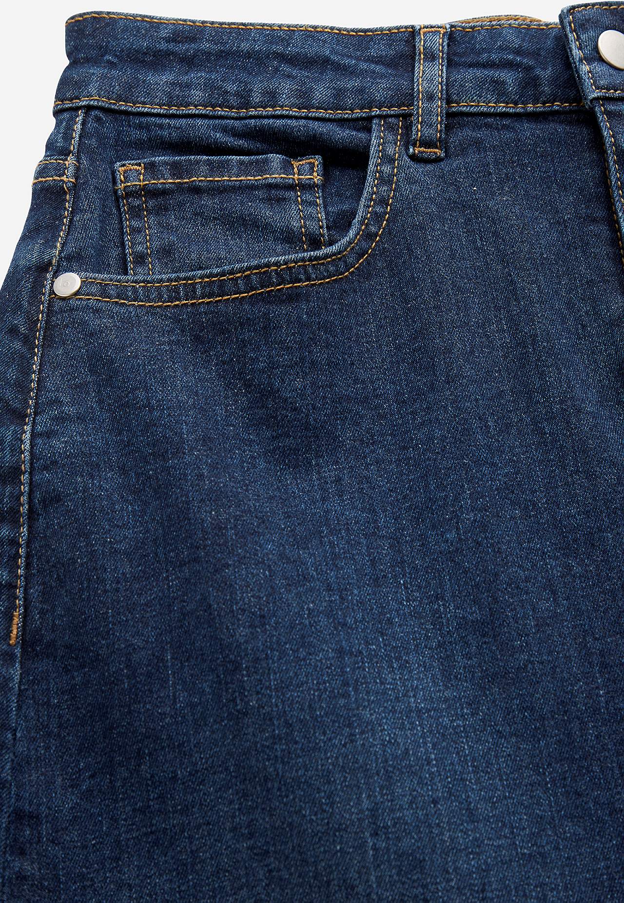 Jeansrock mit Schlitz vorne