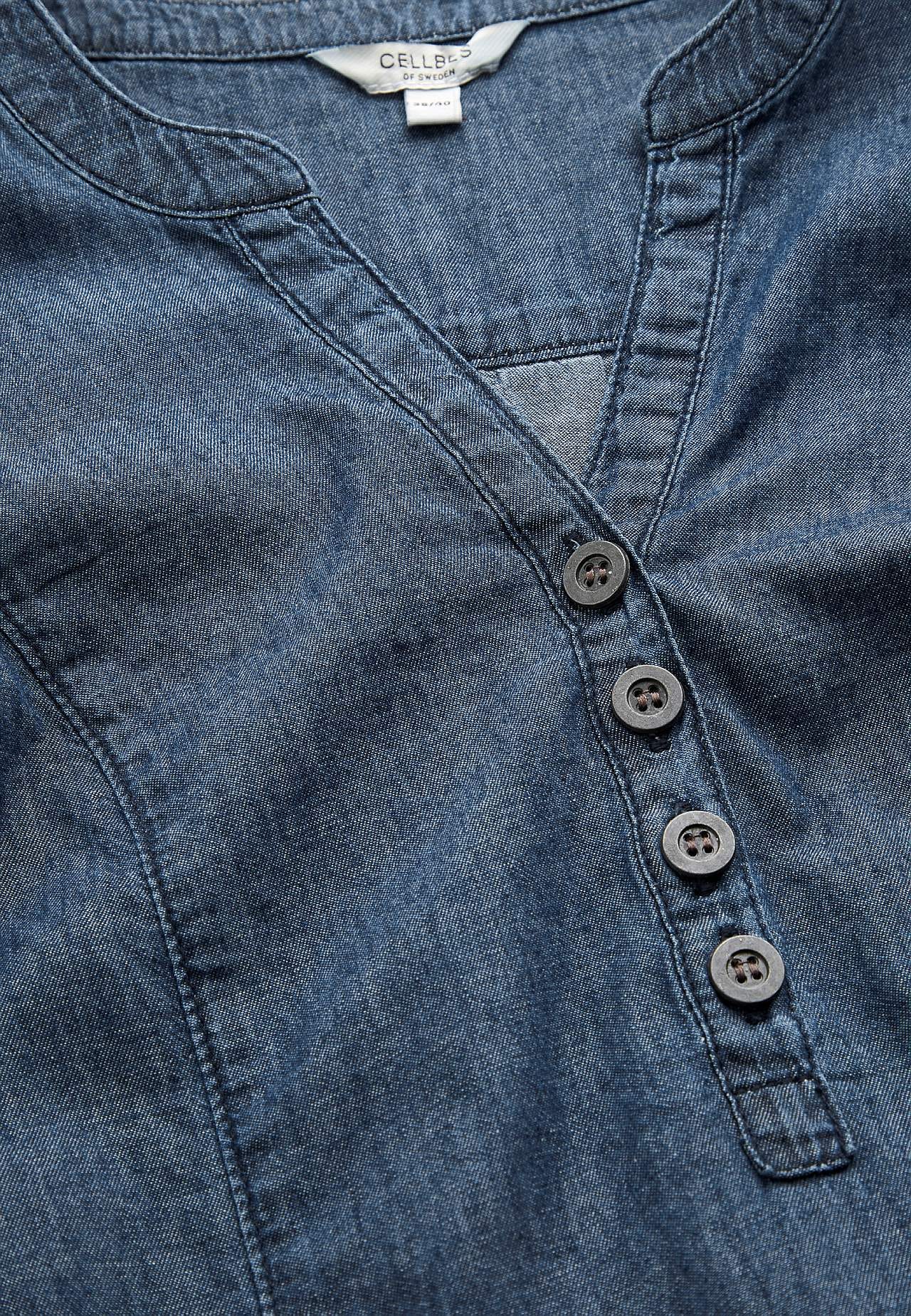 Denim-Tunika mit Taschen
