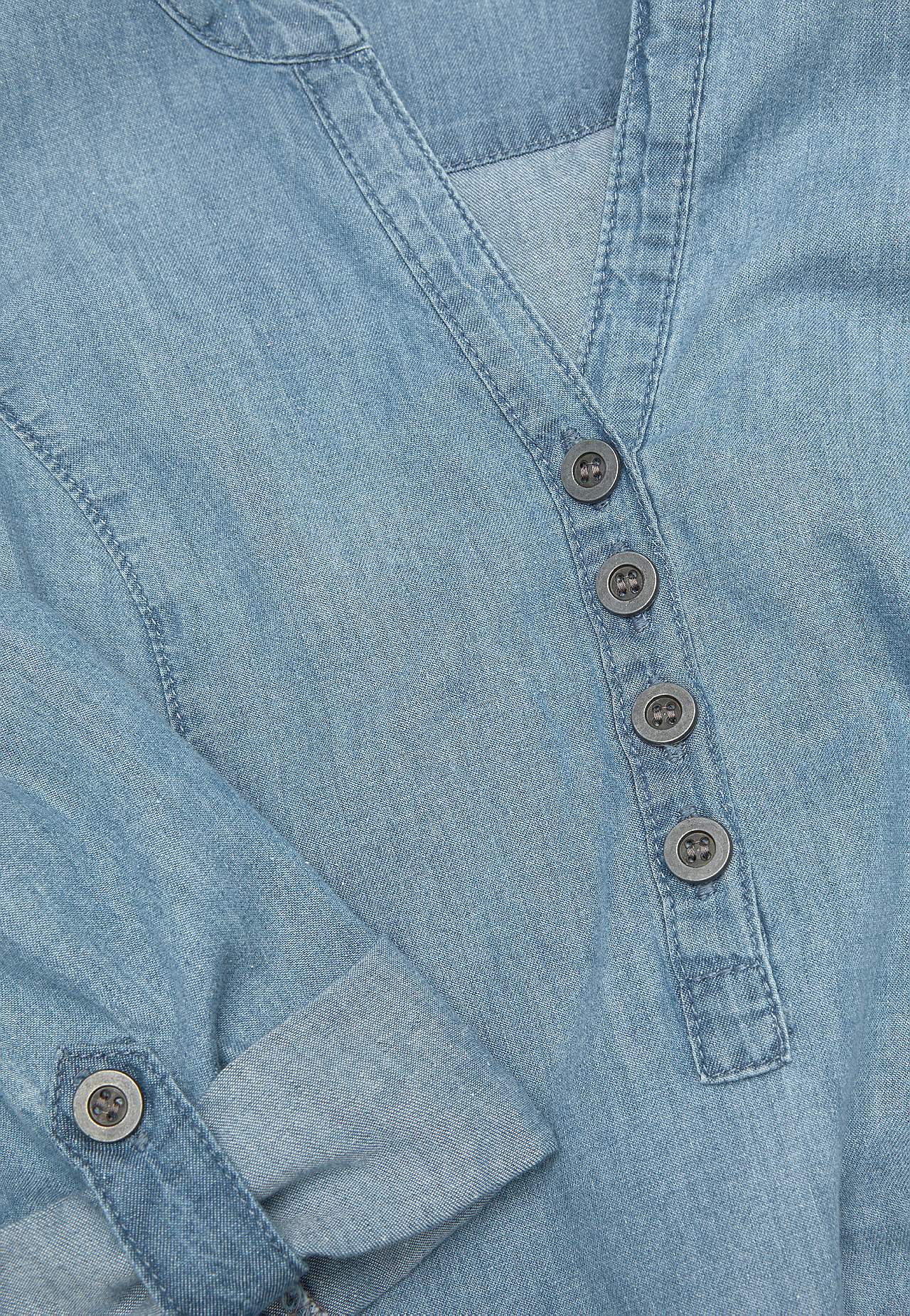 Denim-Tunika mit Taschen