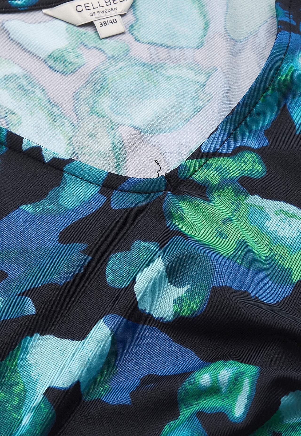 Jersey-Top mit Trompetenärmel