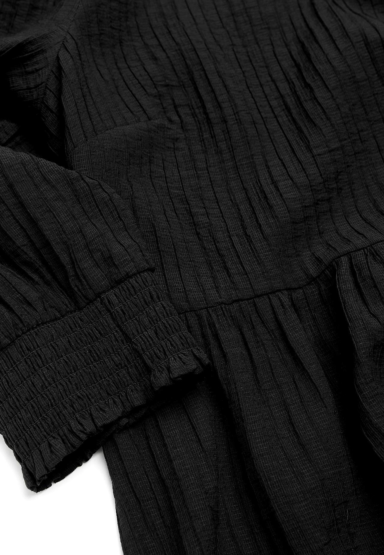 Gewebtes Kleid mit Rüschenrock