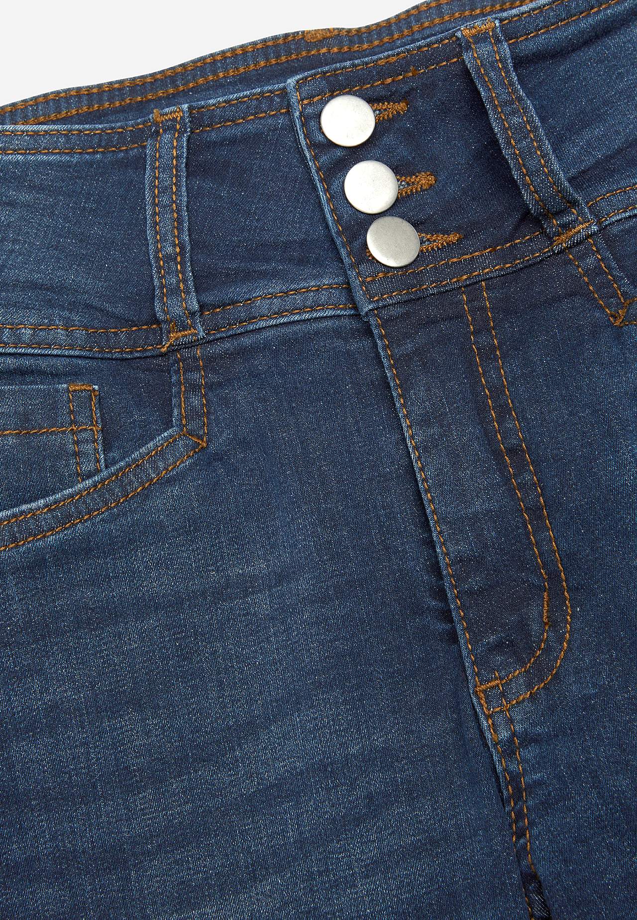 Schmale Jeans mit hohem Schnitt - drei Längen
