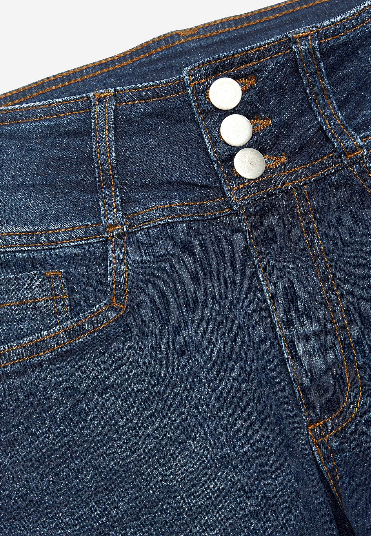 Bootcut-Jeans mit hohem Bund