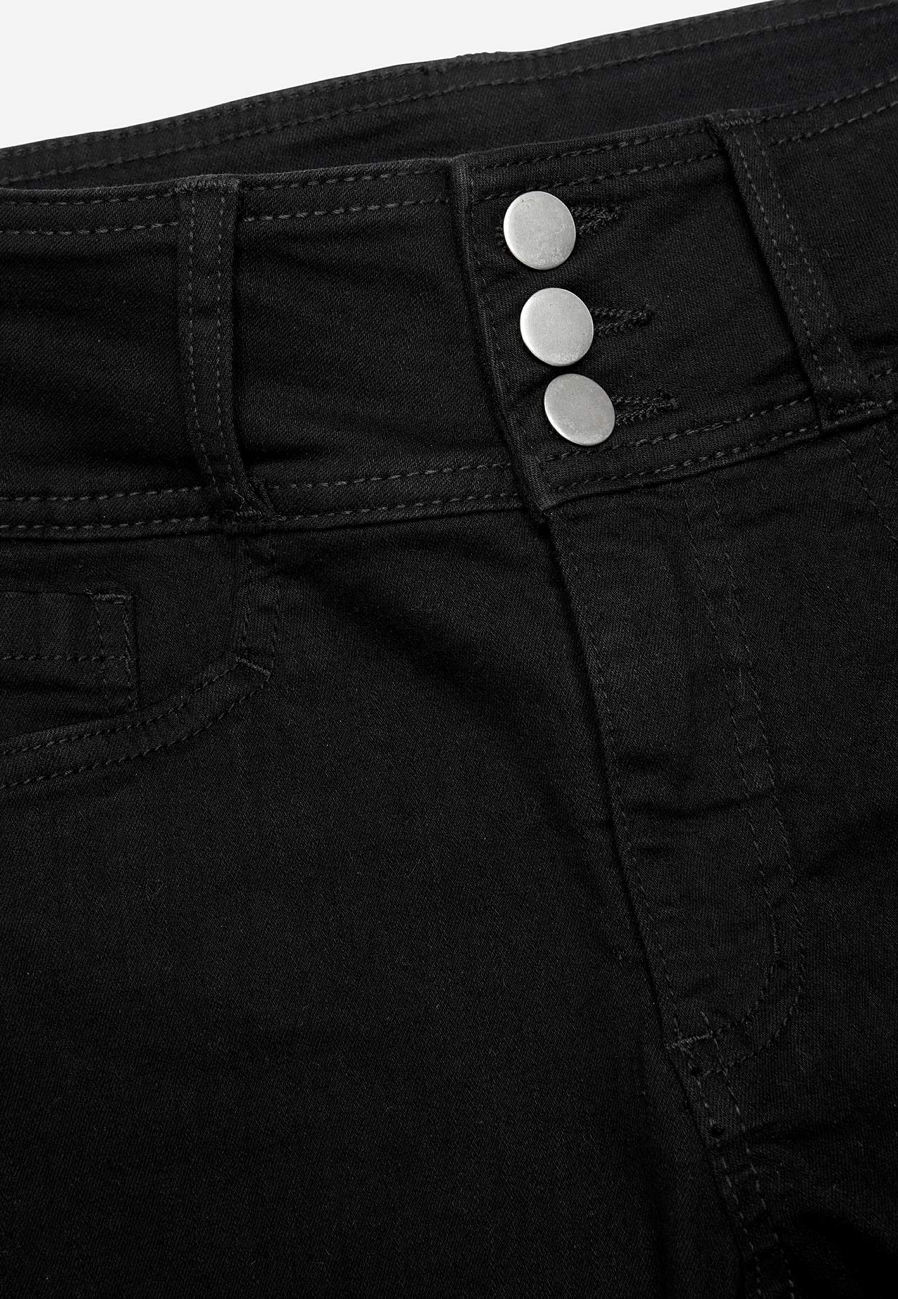 Bootcut-Jeans mit hohem Bund