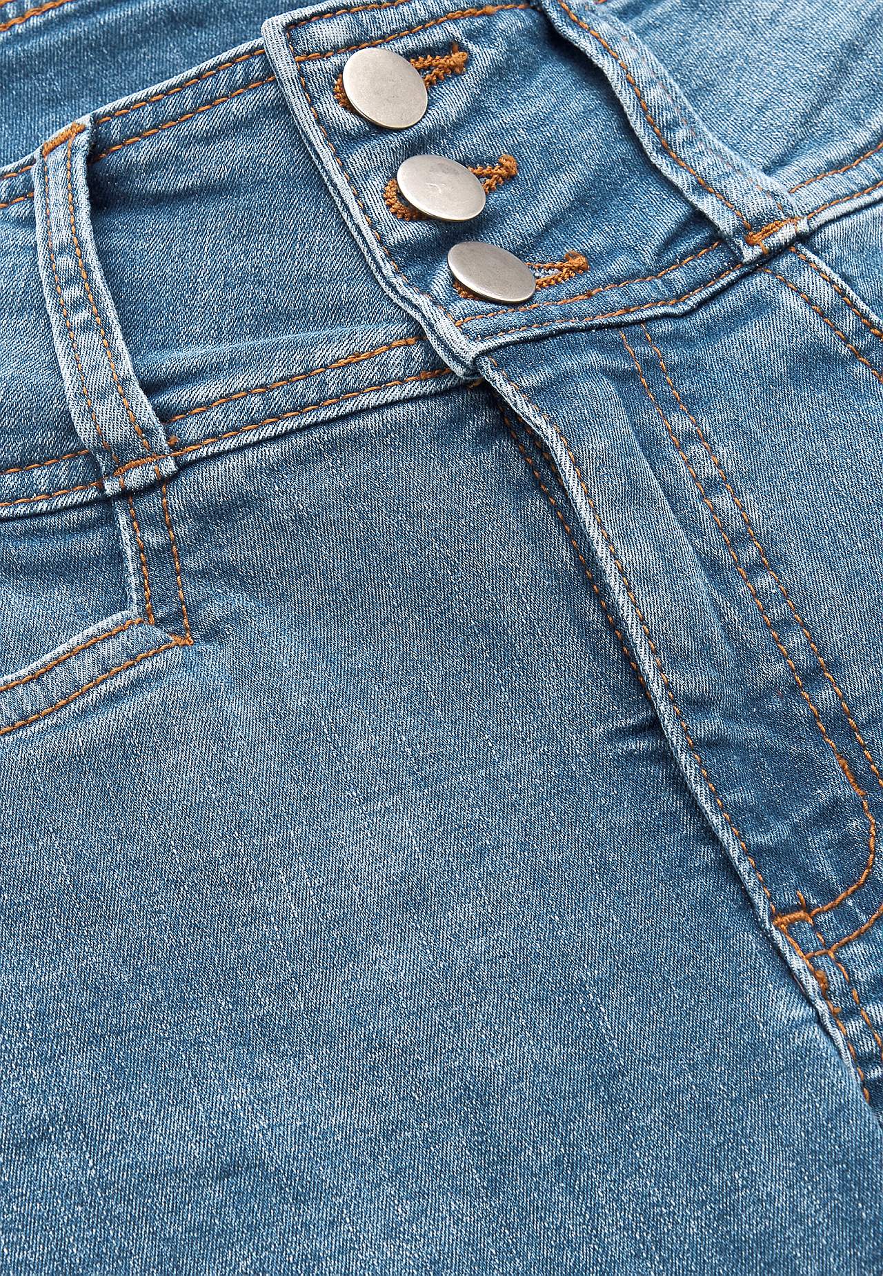 Bootcut-Jeans mit hohem Bund