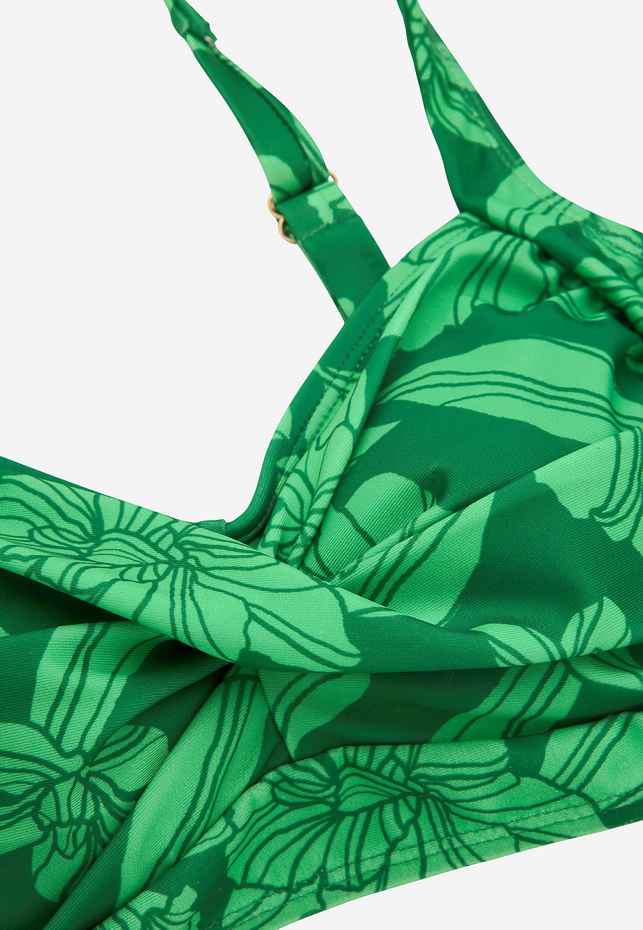 Bügelloser Bikini-BH mit einem Blumen-Muster