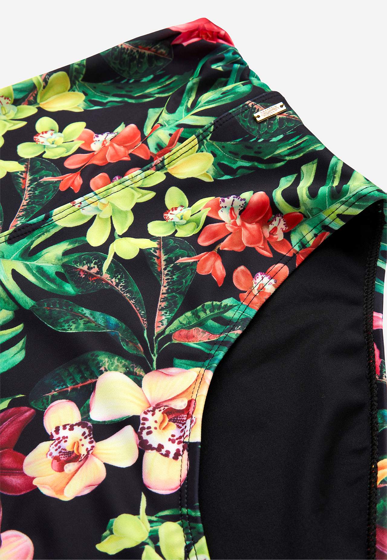 Bikinihöschen mit faltbarer Kante in der Taille