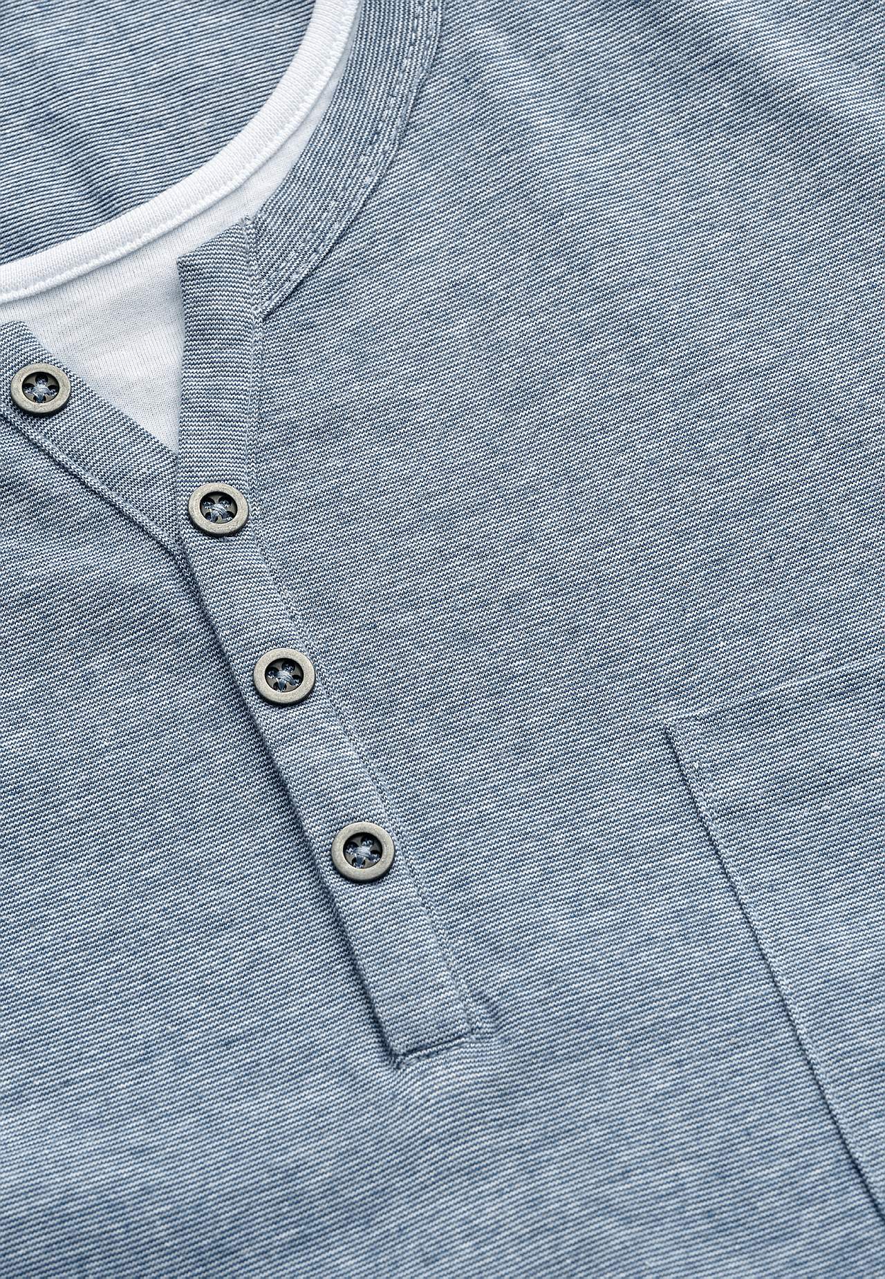 T-Shirt mit Knopfleiste