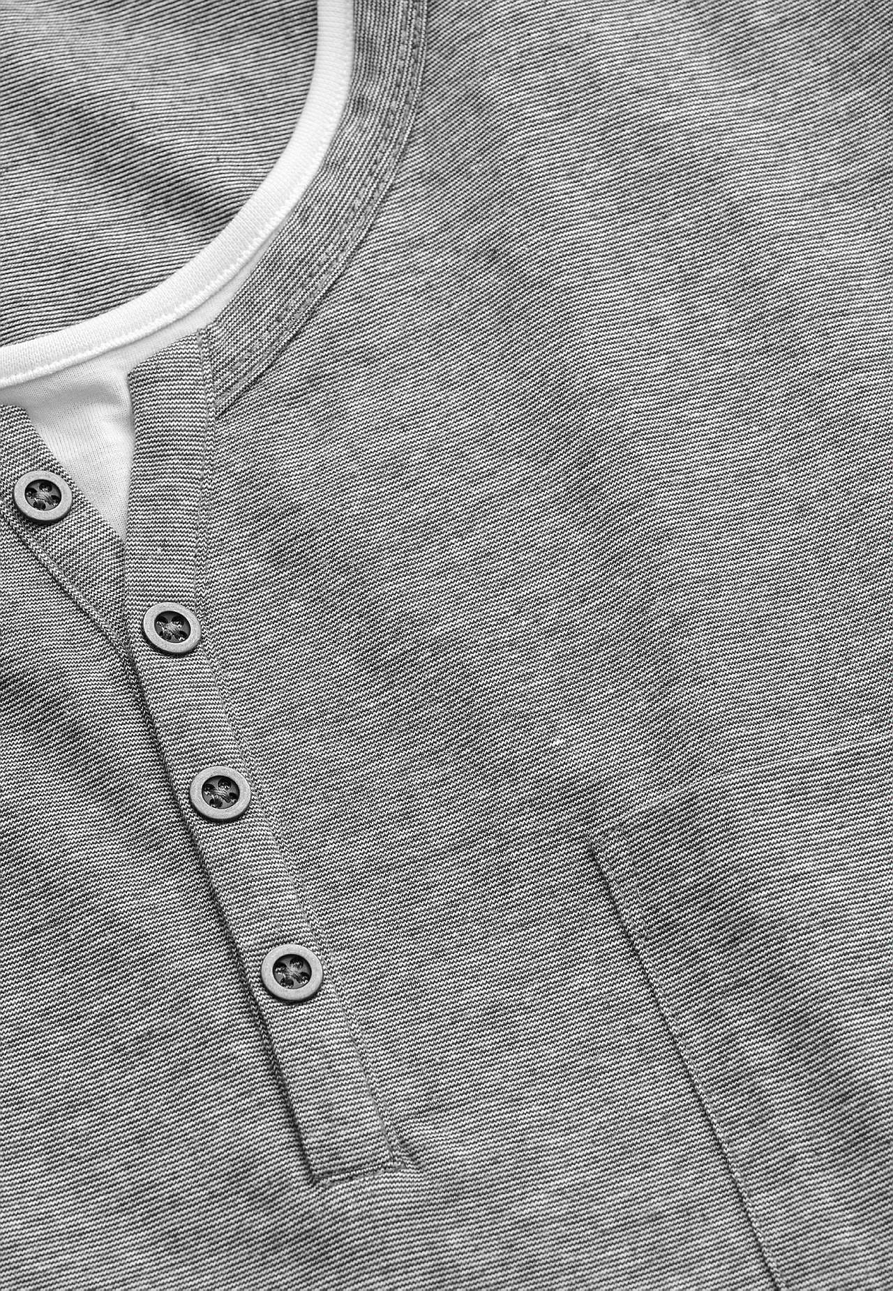 T-Shirt mit Knopfleiste