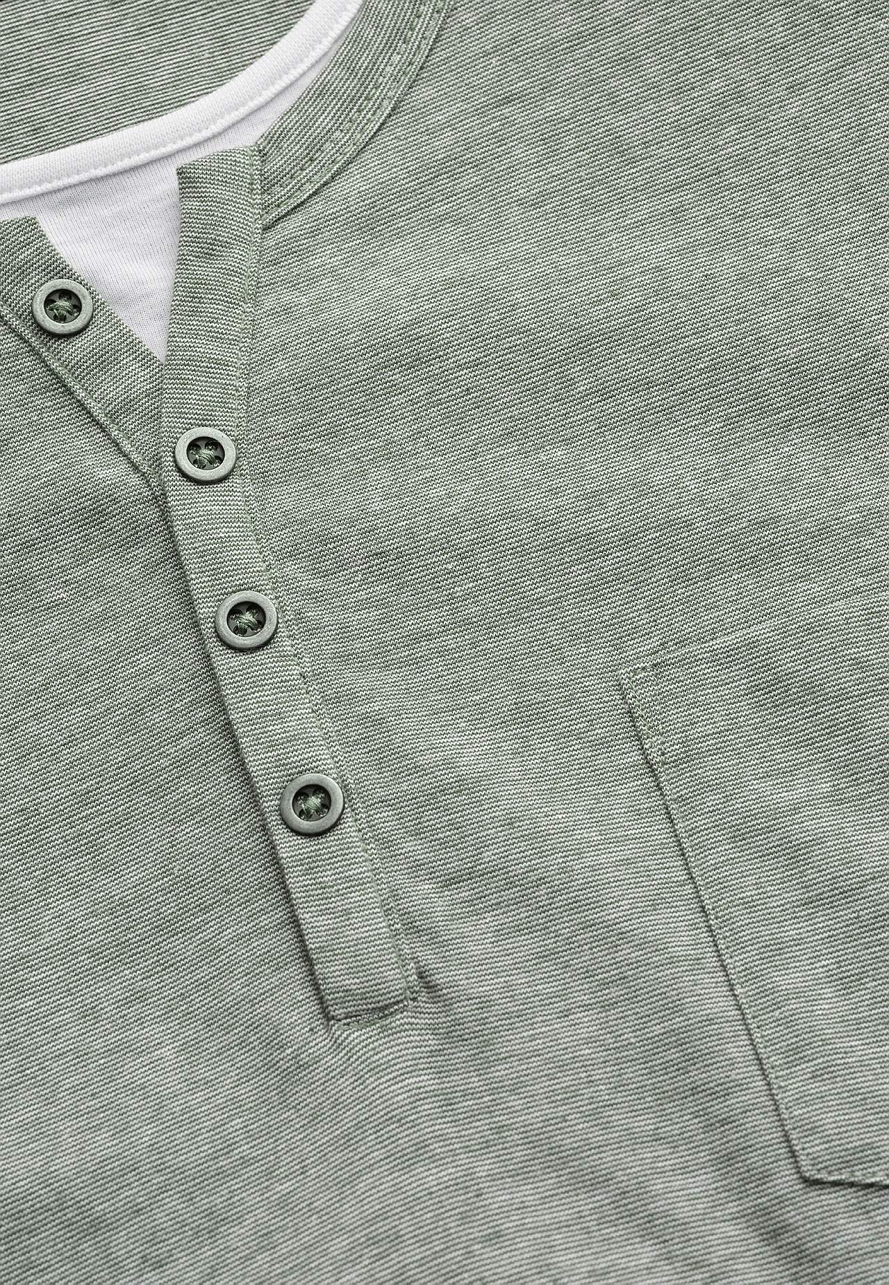 T-Shirt mit Knopfleiste