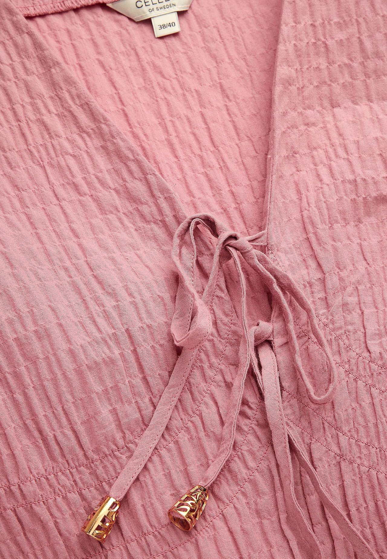 Langärmliges Kleid mit Knoten-Details Trieste