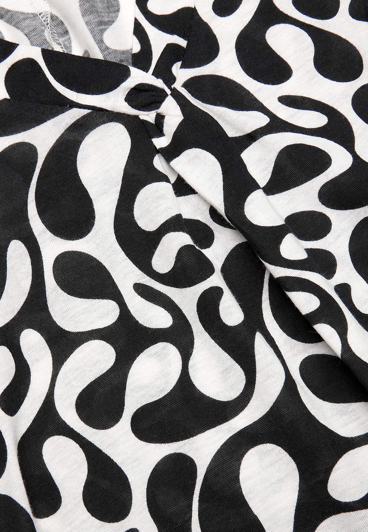 Ärmelloses Jerseykleid mit einem V-Ausschnitt