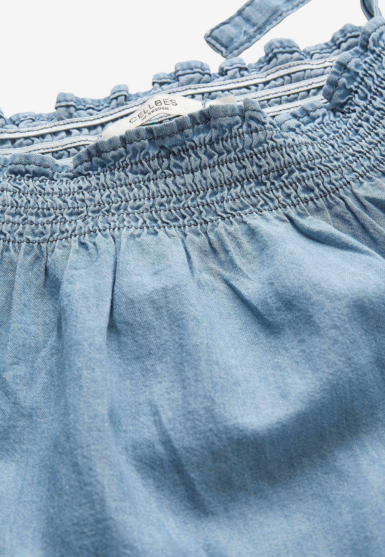 Weiches Jeanskleid mit Schnürung