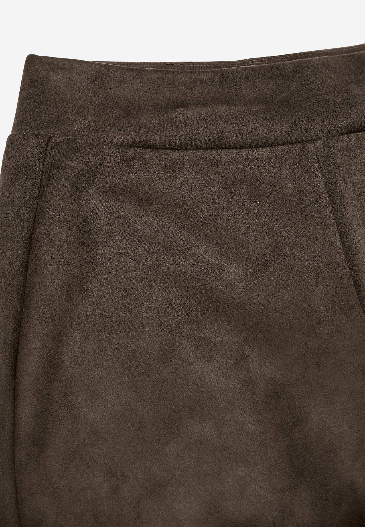 Leggings mit Wildleder-Look