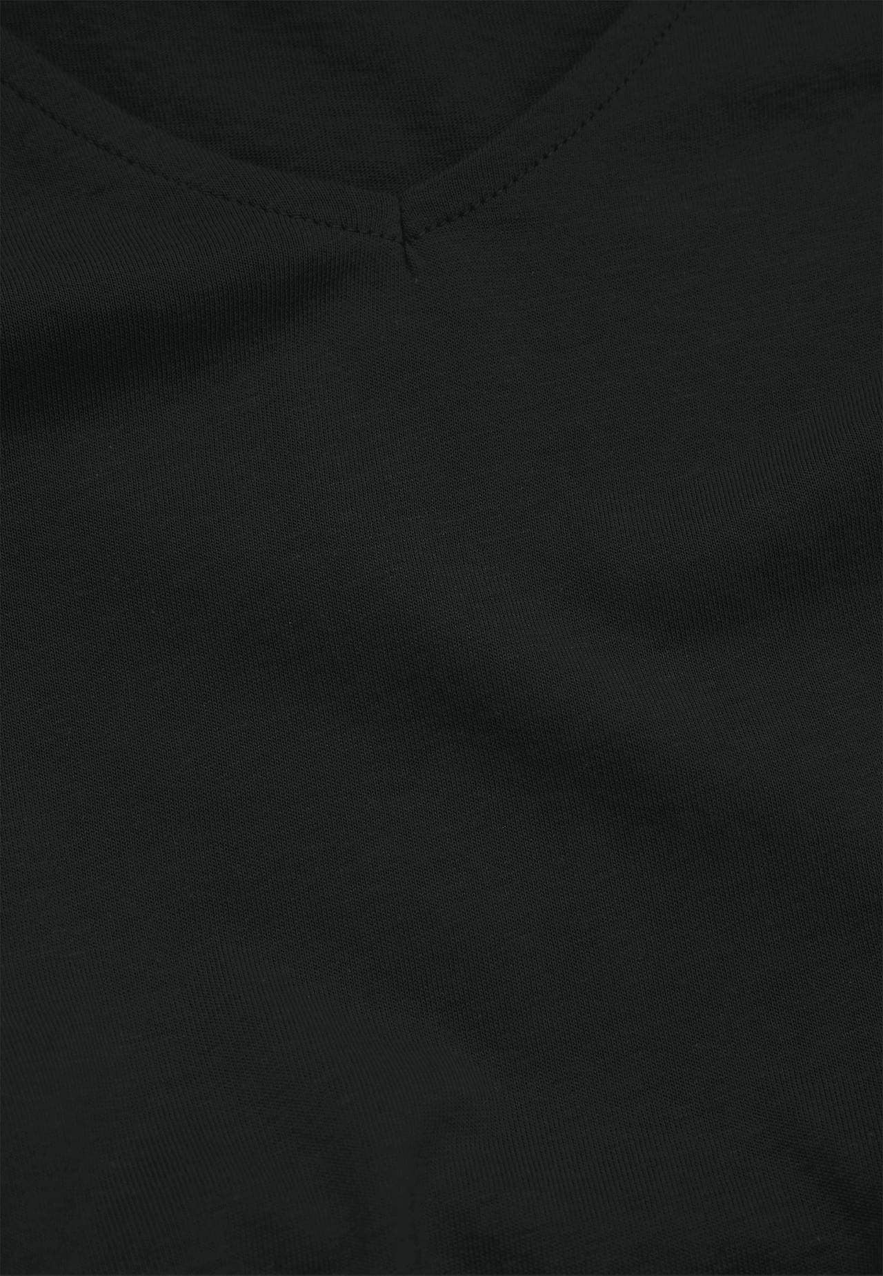 Jersey-Tunika mit Taschen und einem V-Ausschnitt