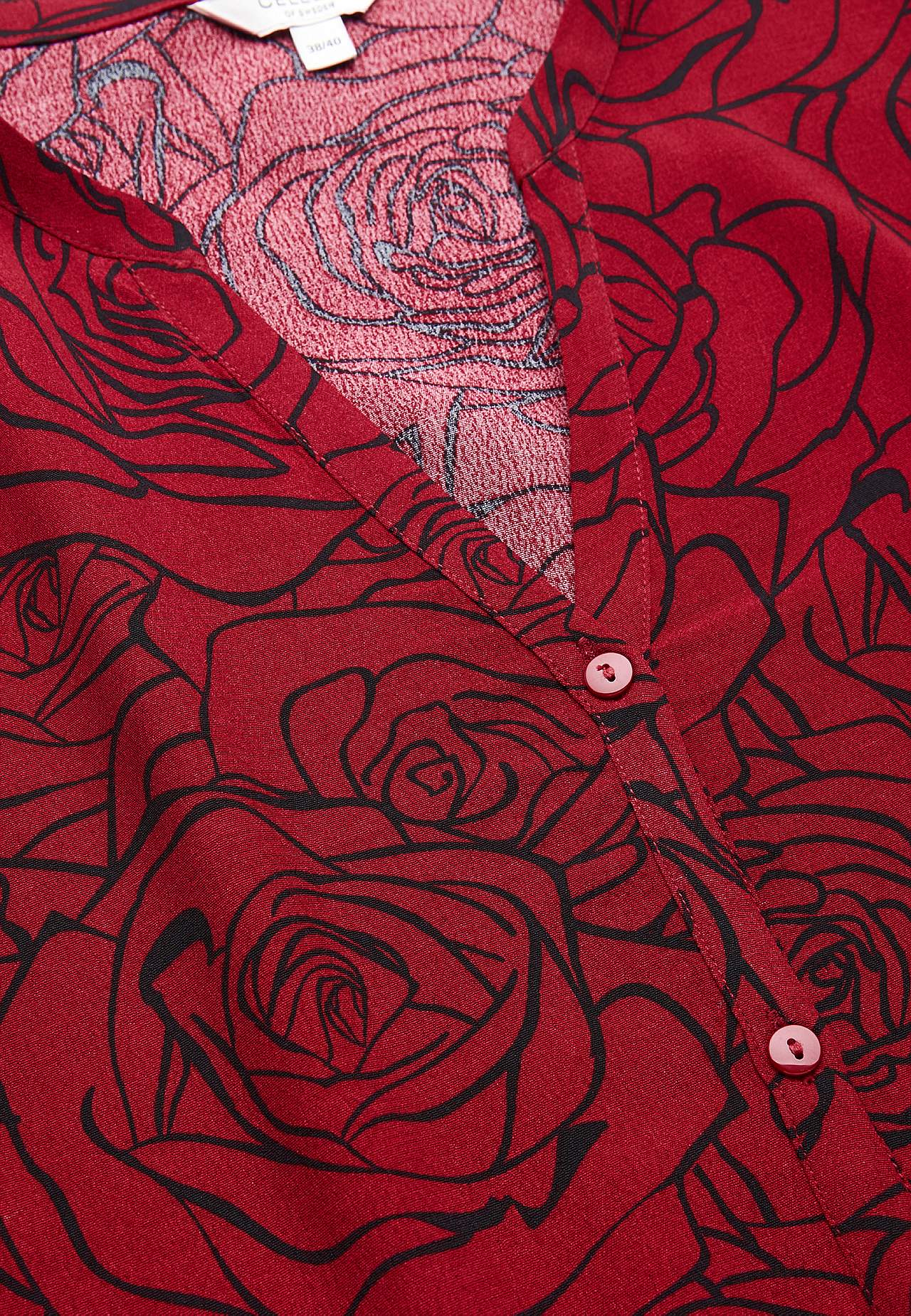 Kleid aus Viskose mit einem Blumen-Muster