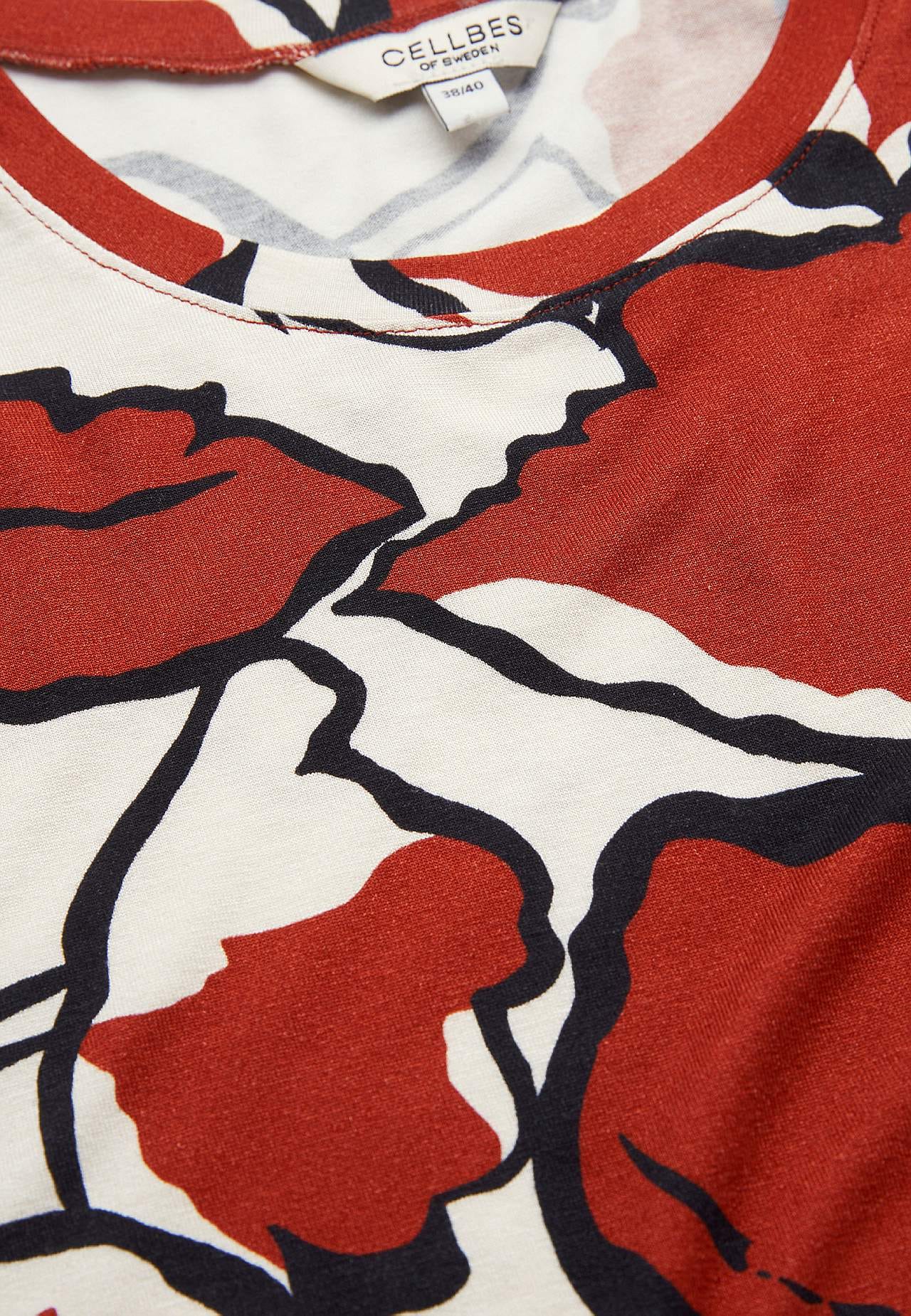 Jersey-Top mit Rundhalsausschnitt