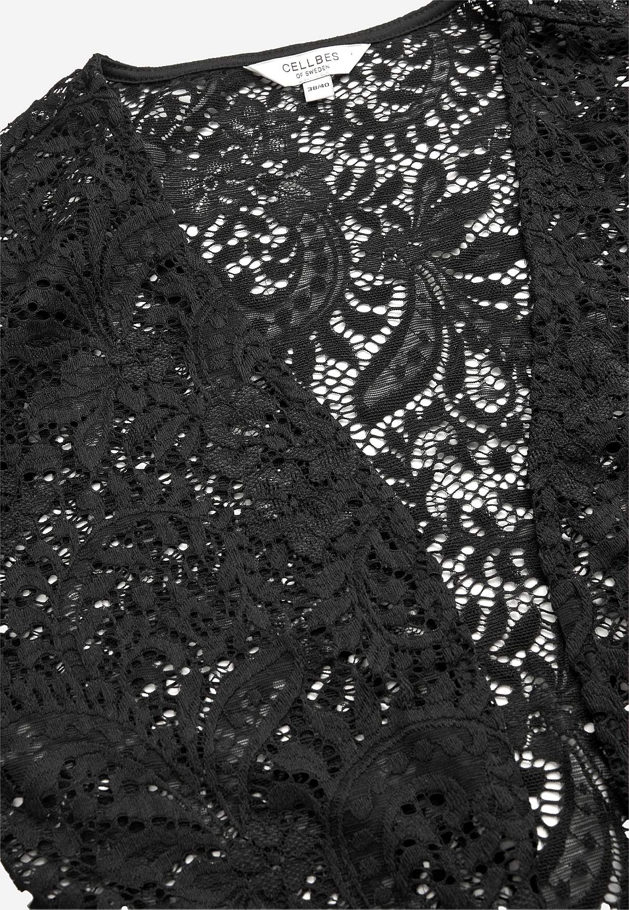 Spitzenbustier mit Cardigan-Design