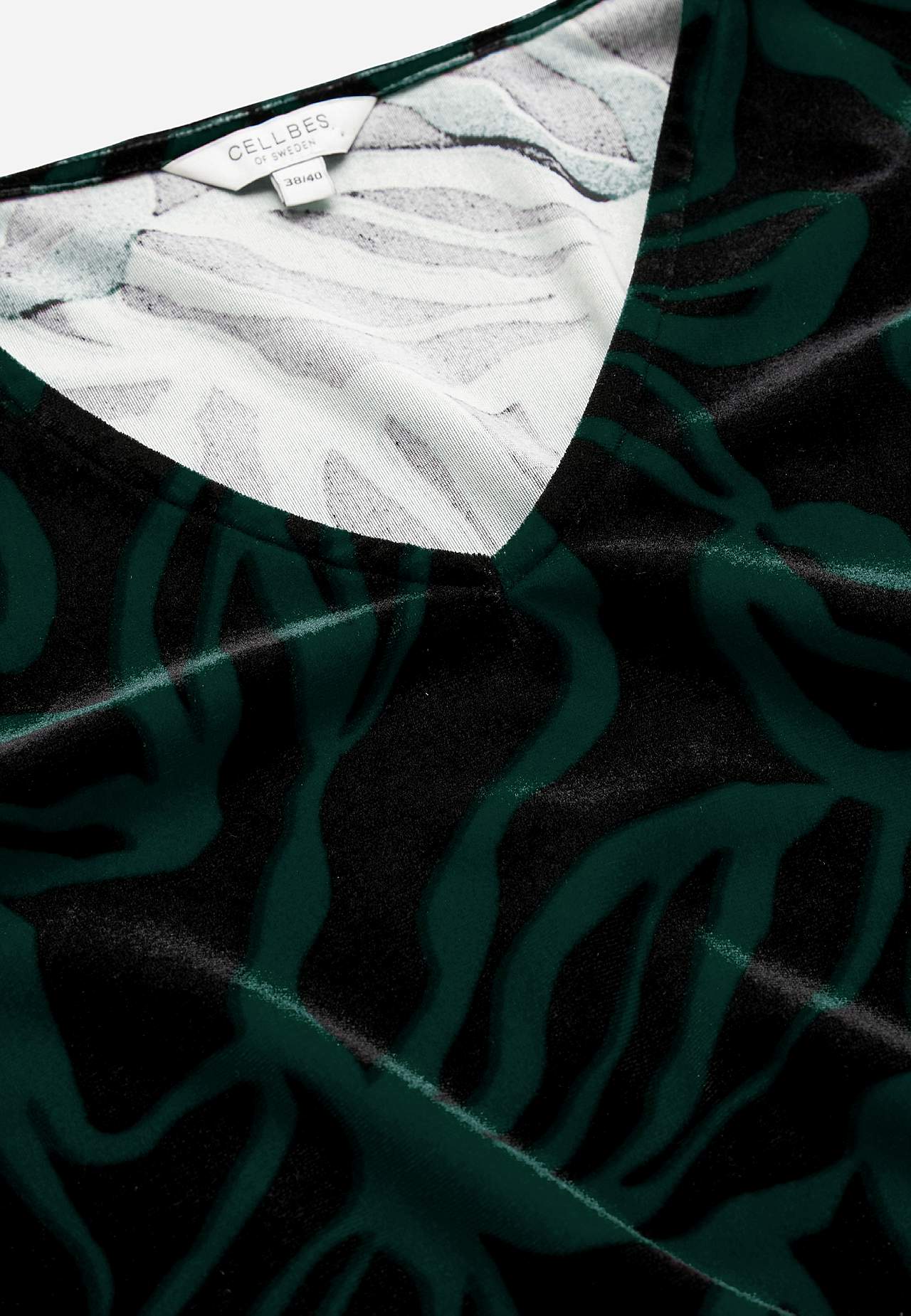 Tunika aus Samt mit gerafftem Ärmel-Detail