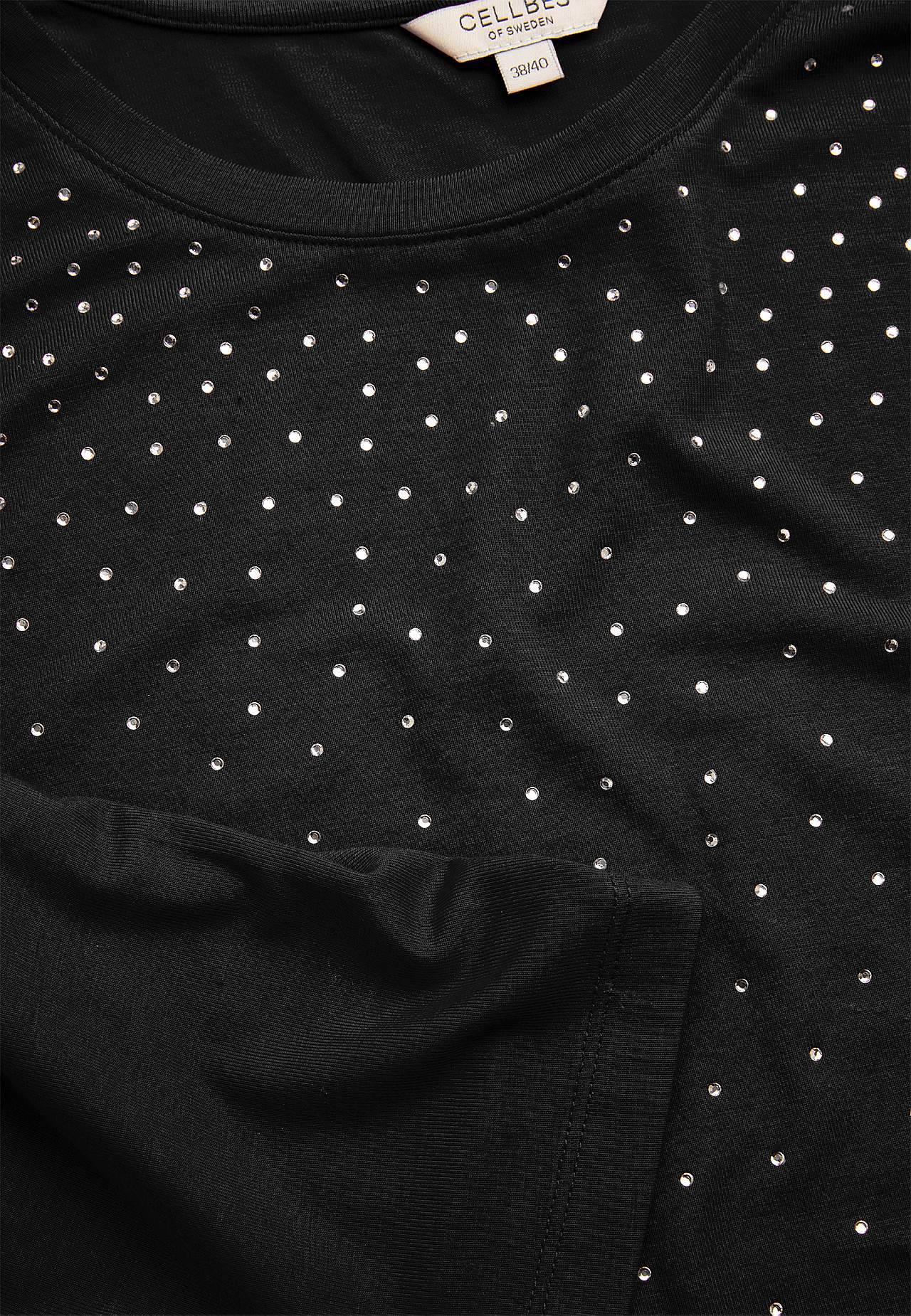 Jersey-Tunika mit Strass-Details