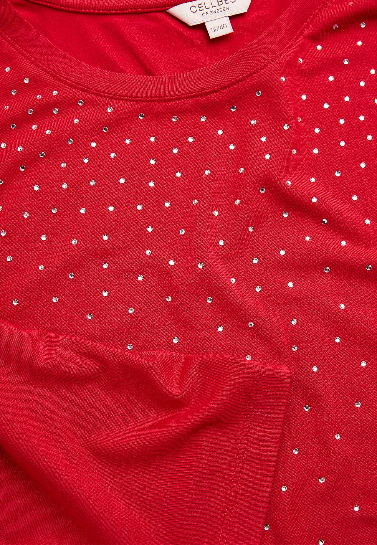 Jersey-Tunika mit Strass-Details