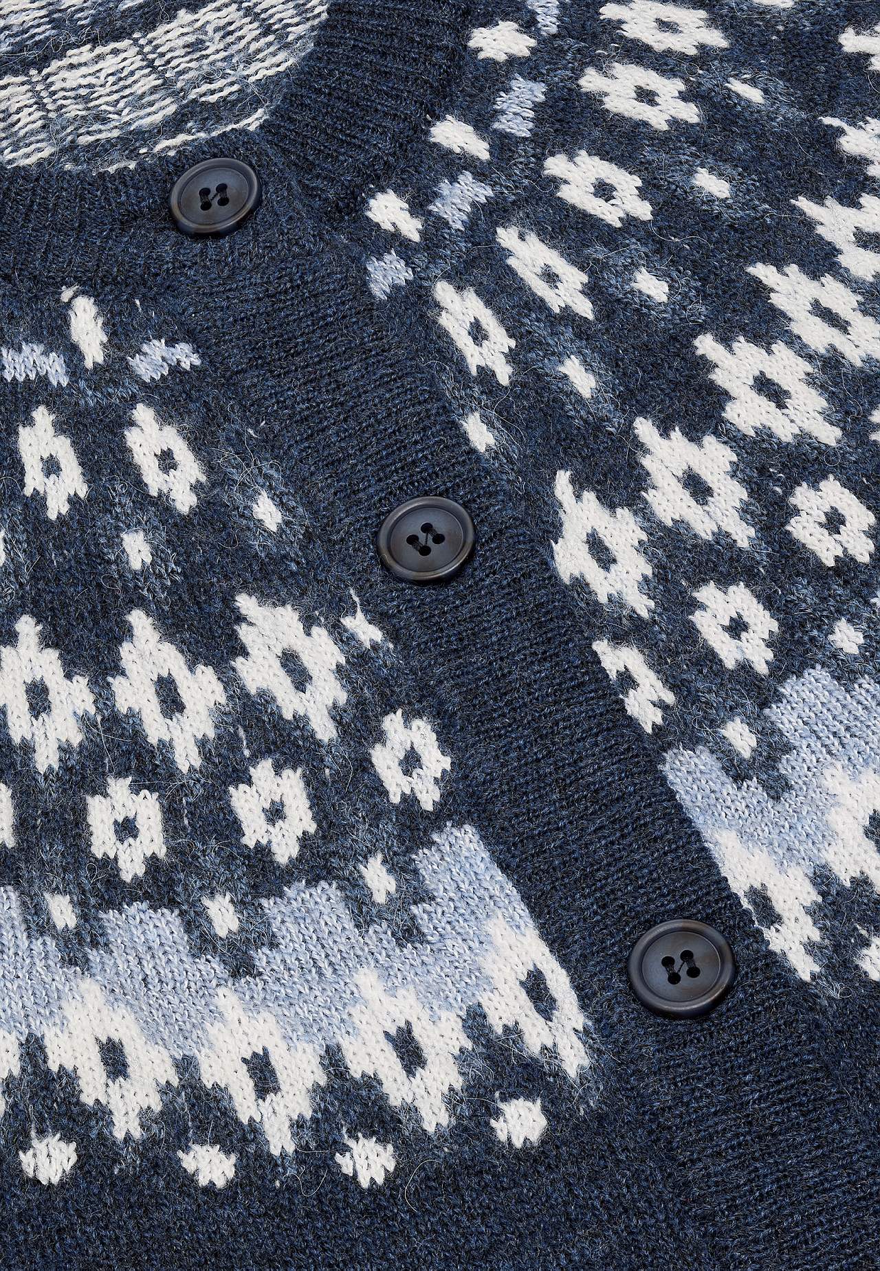 Jacquardgemusterter Cardigan