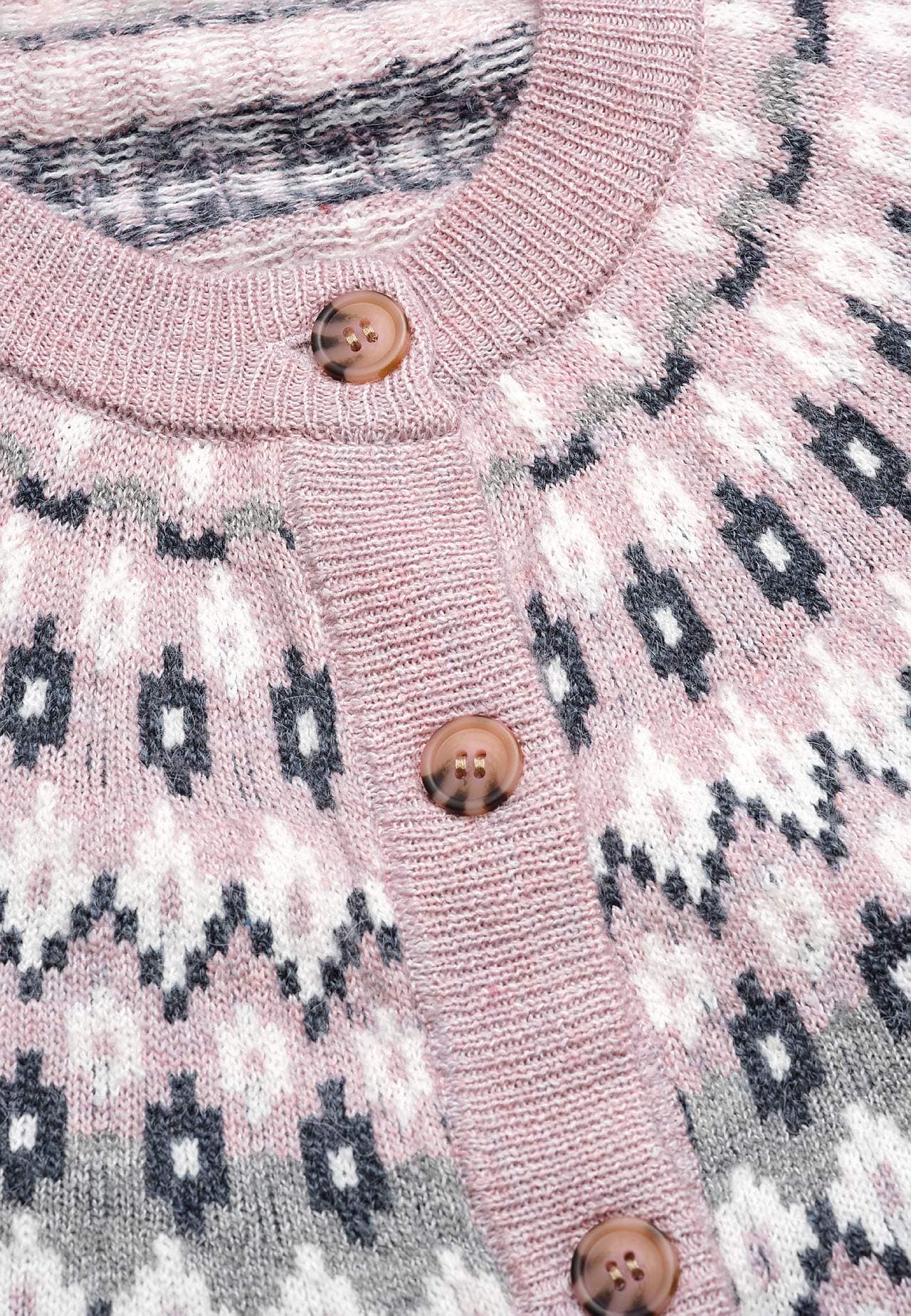 Jacquardgemusterter Cardigan