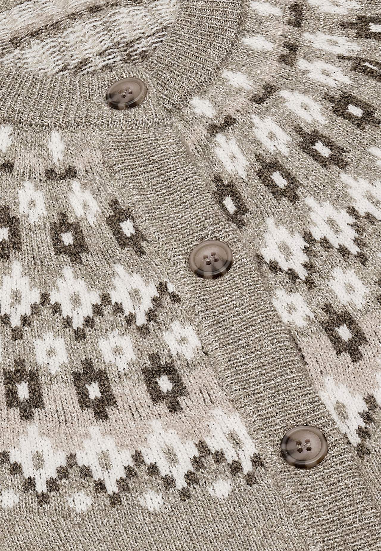 Jacquardgemusterter Cardigan