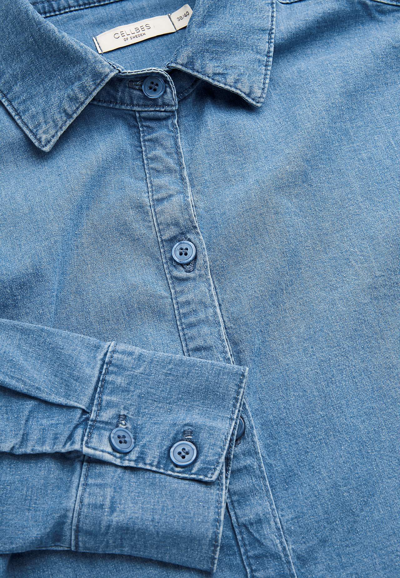 Elastische Tunika aus Denim