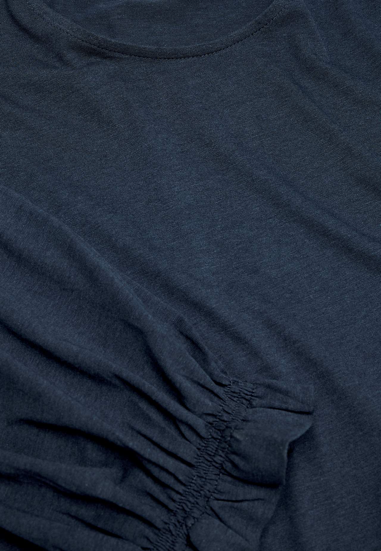 Jersey-Top mit Smokdetail