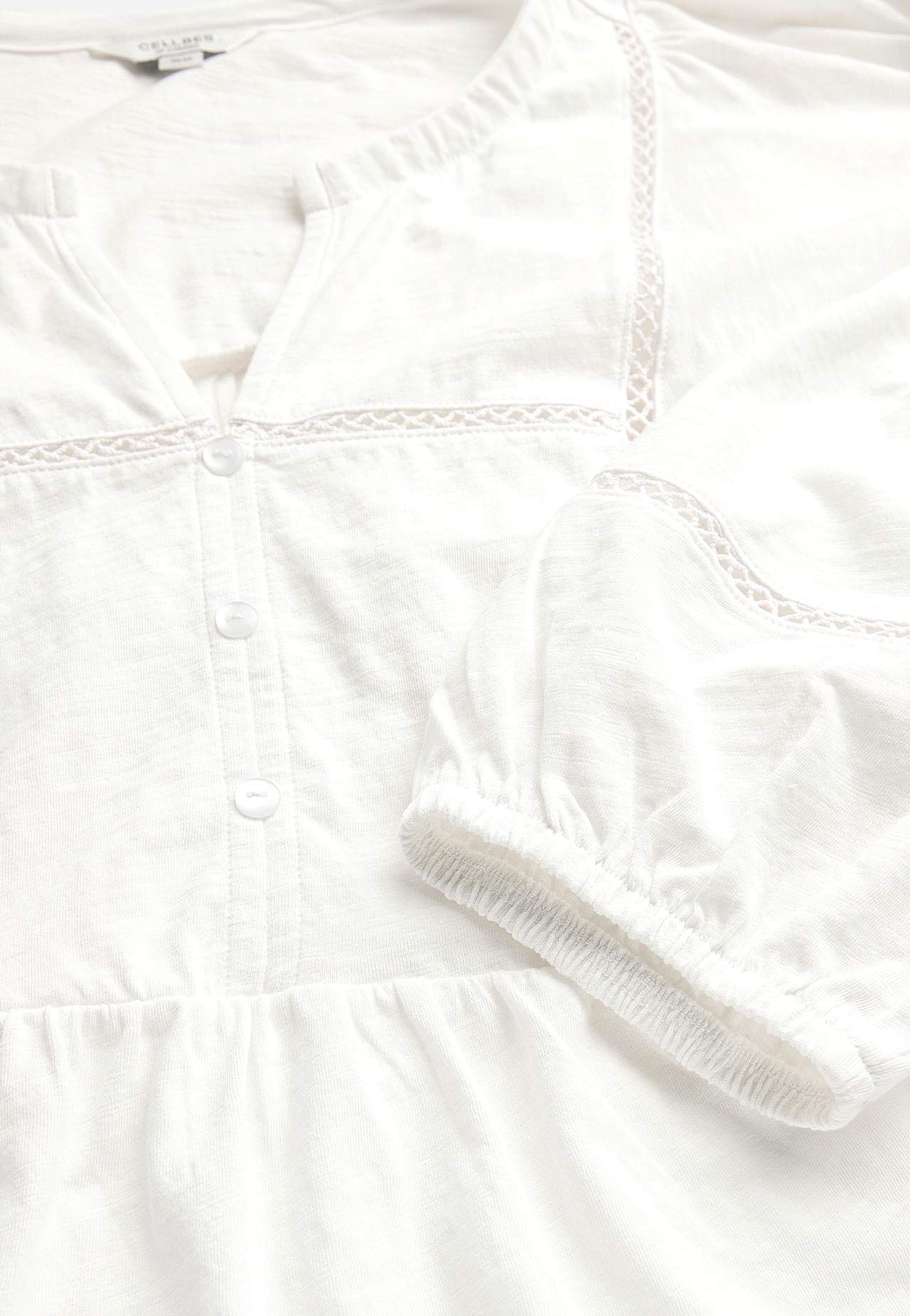 Jersey-Top mit böhmischem Stil