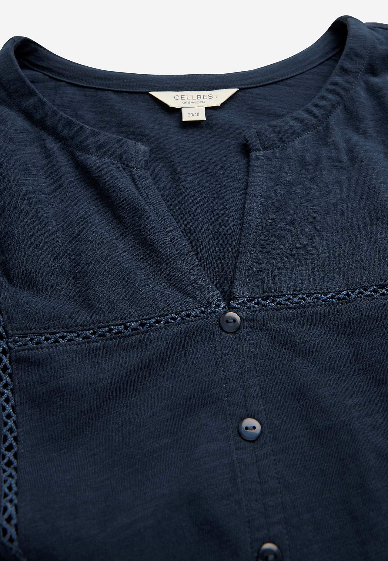 Jersey-Top mit böhmischem Stil