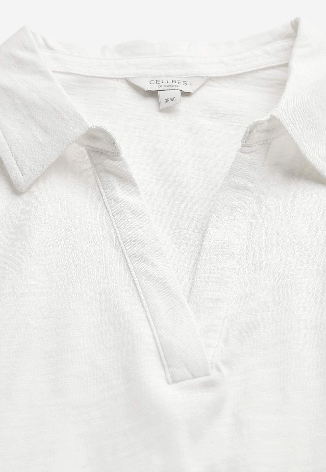 Jersey-Top mit Kragen