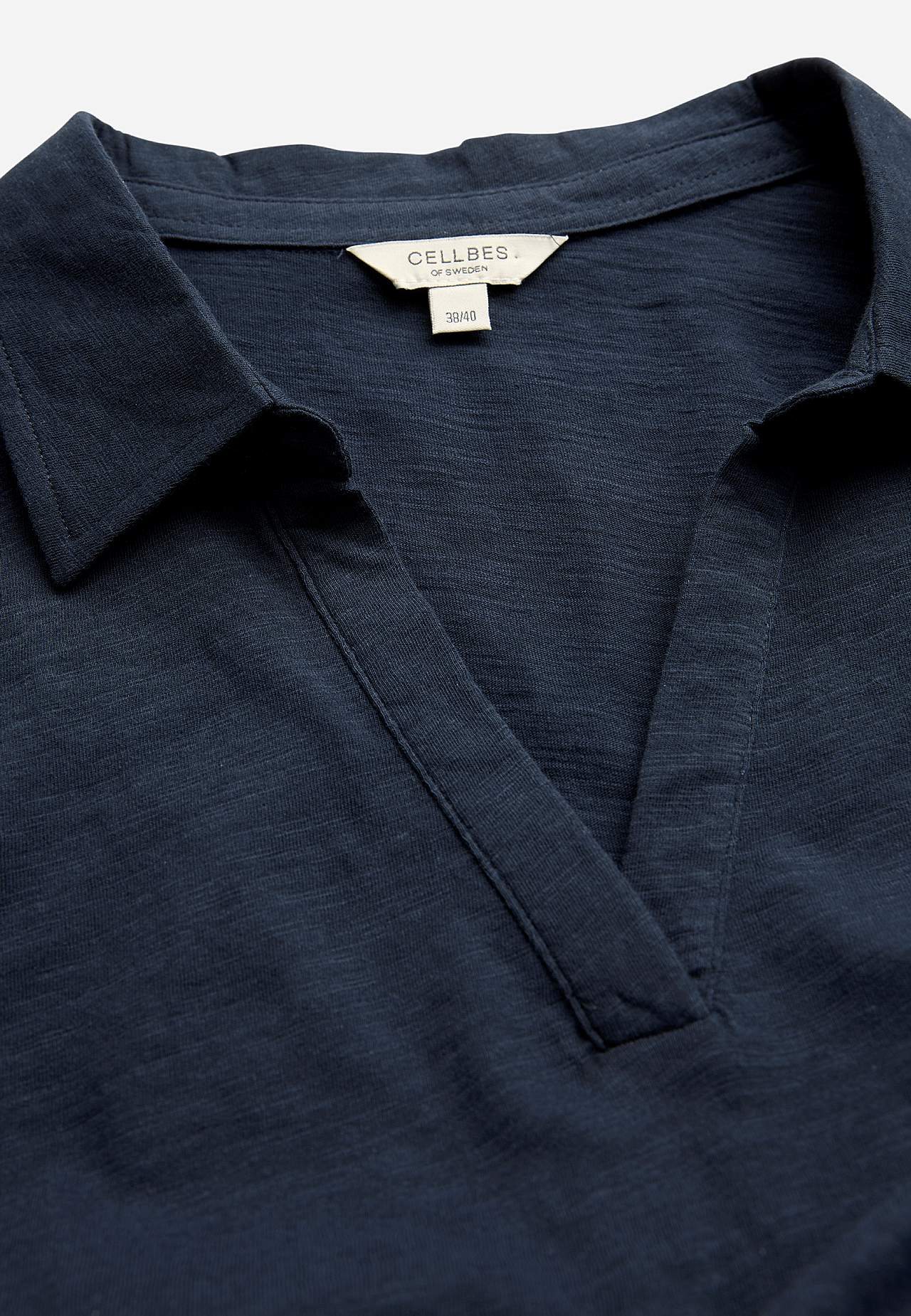Jersey-Top mit Kragen