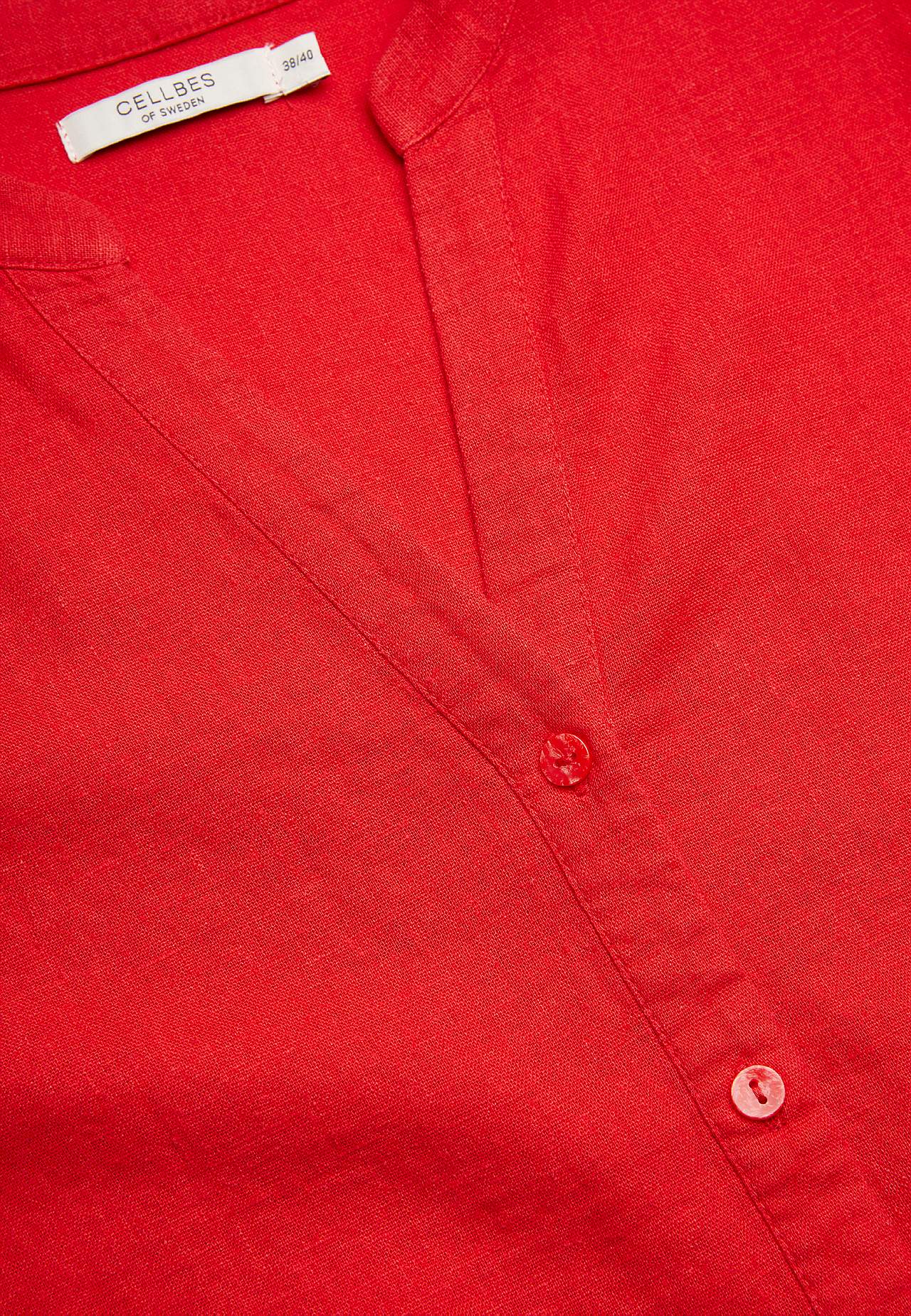 Bluse aus Leinen-Mix