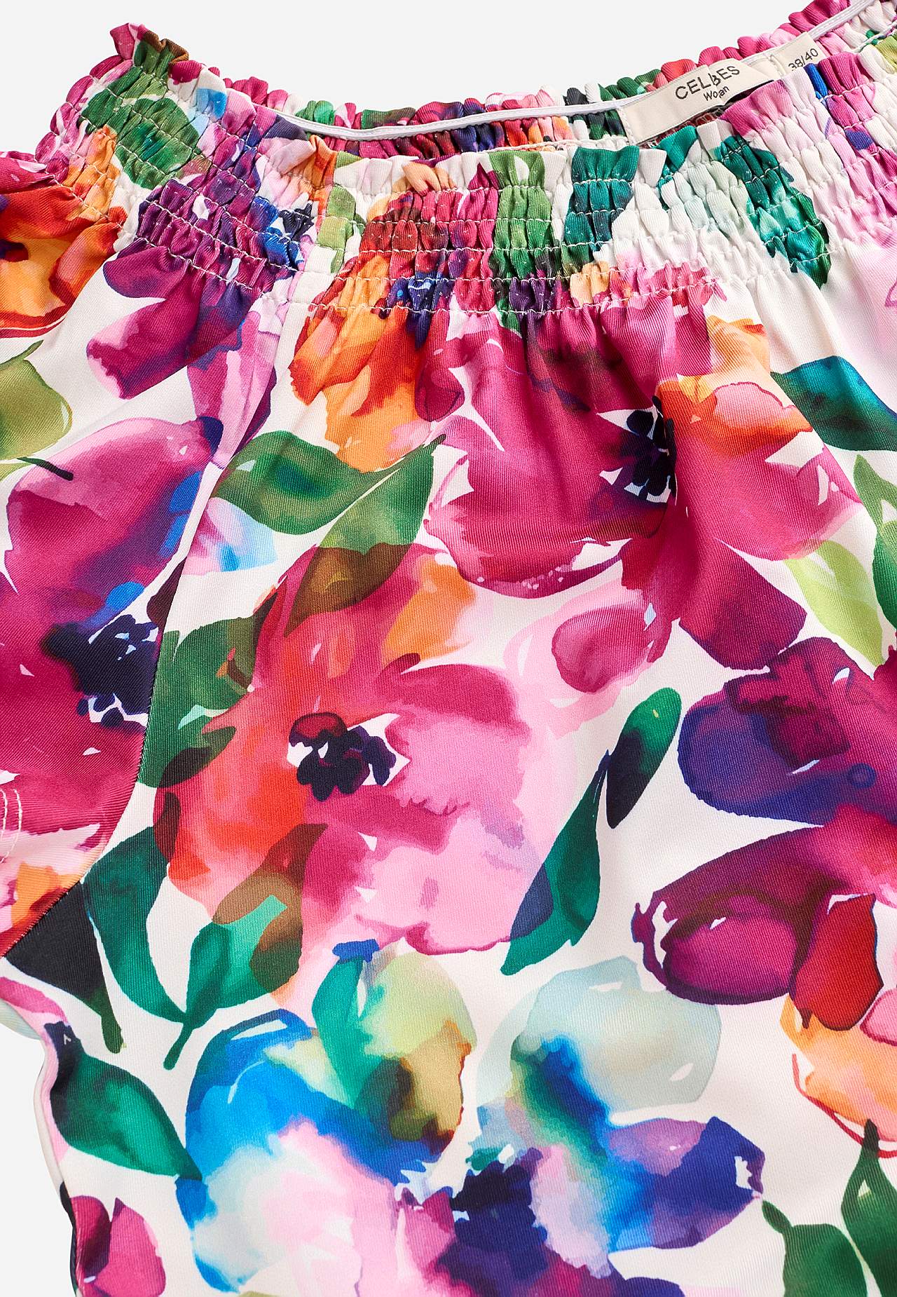 Jerseykleid mit einem Blumen-Muster