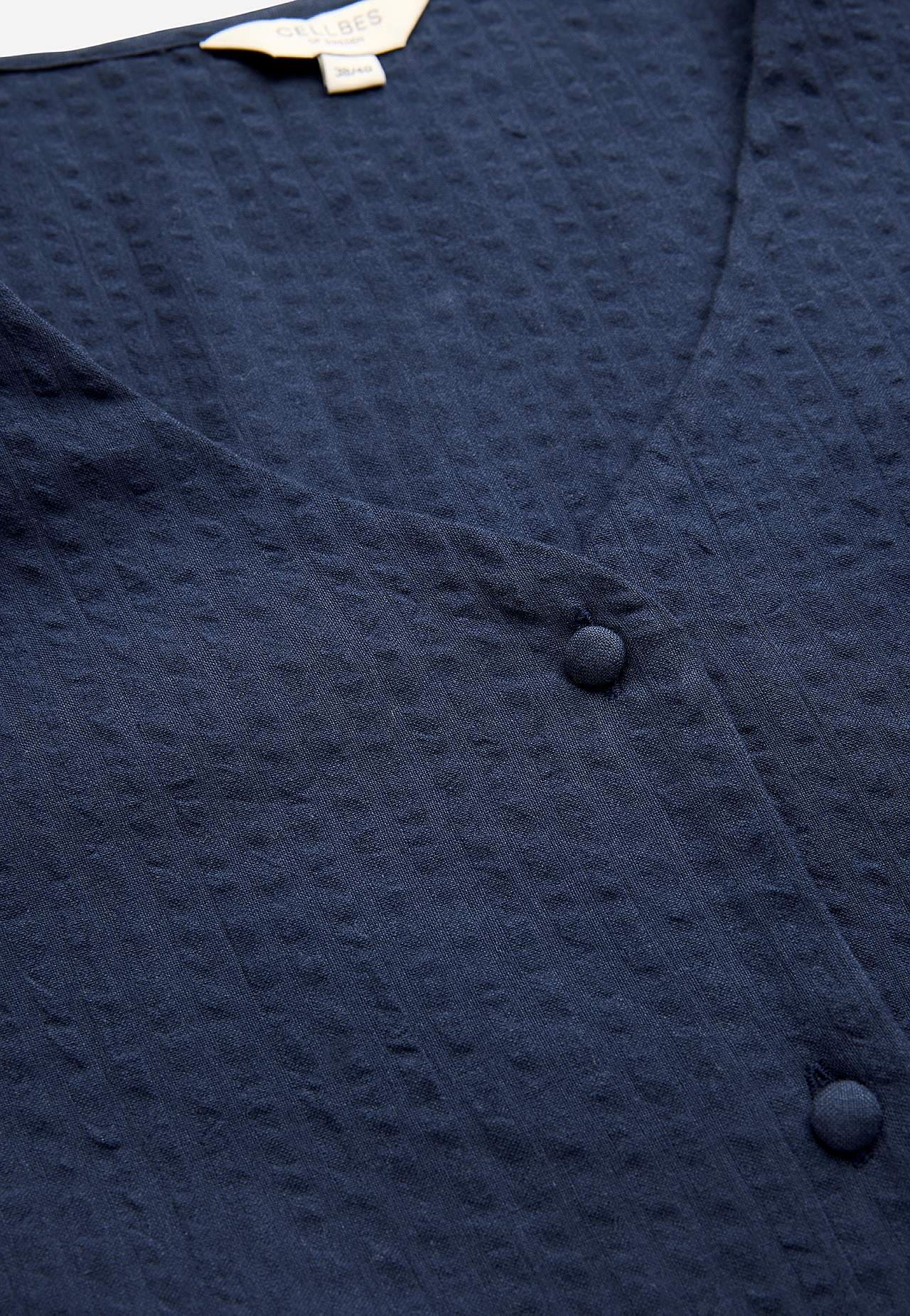 Bluse aus Seersucker