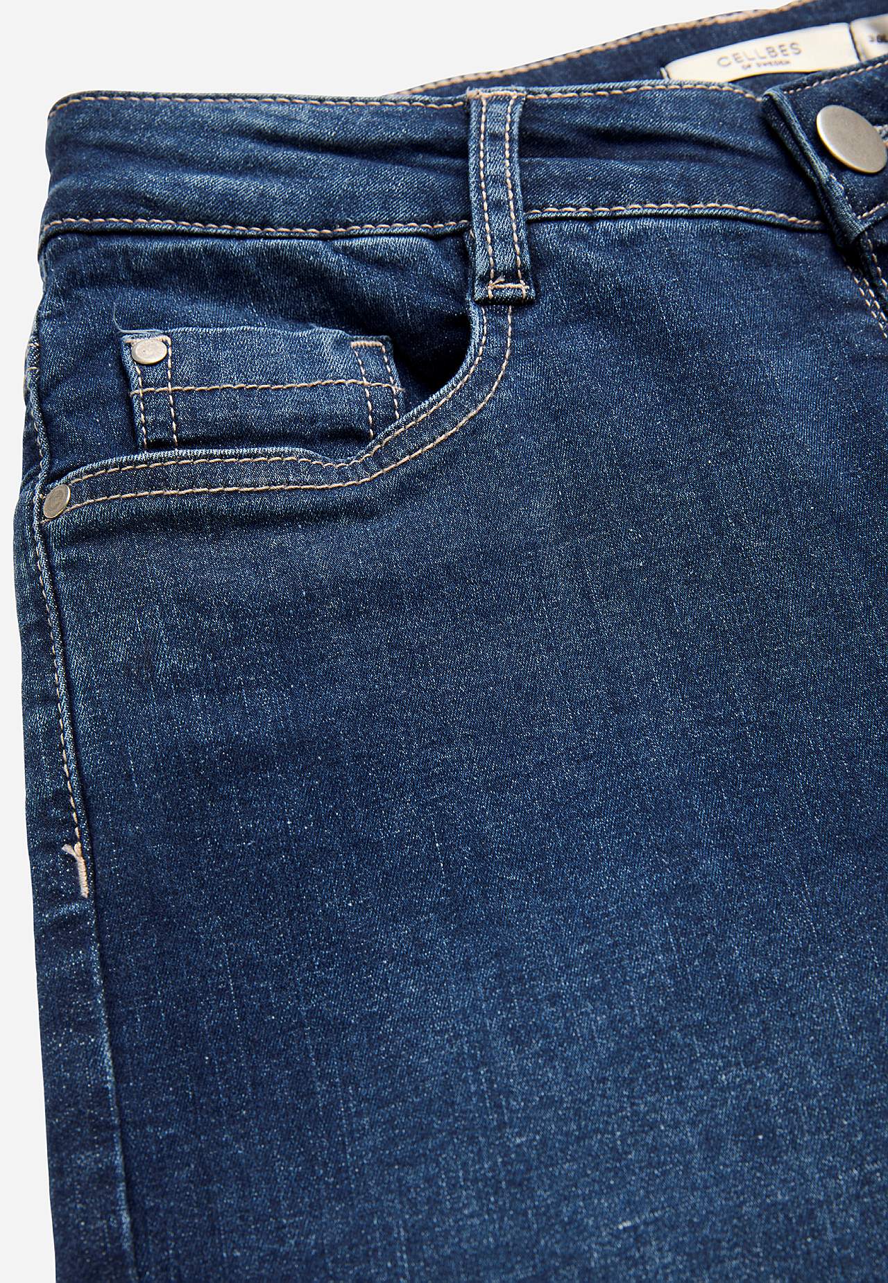 Breite, lange Jeans mit hoher Taille