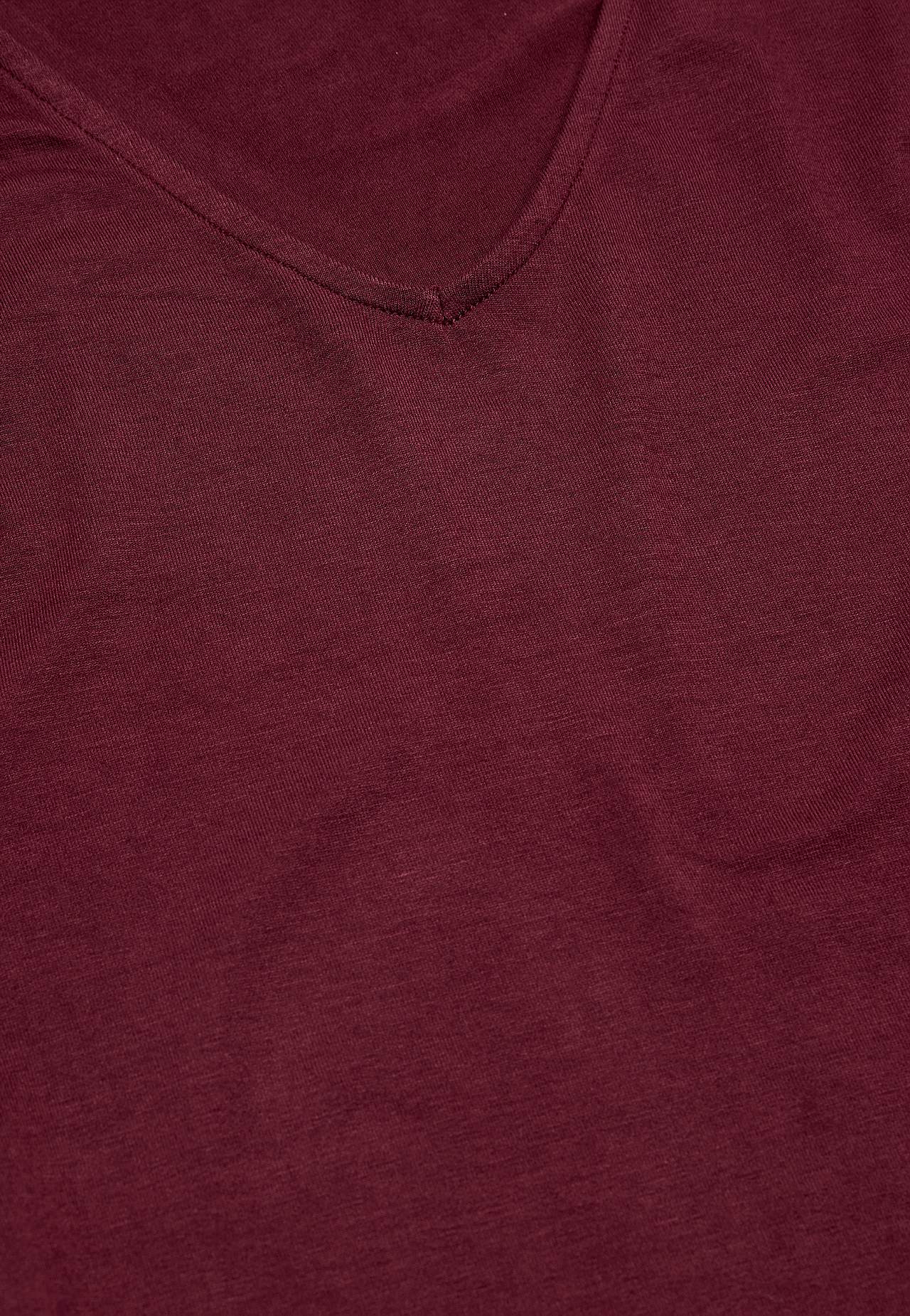Jersey-Top mit Volantärmeln