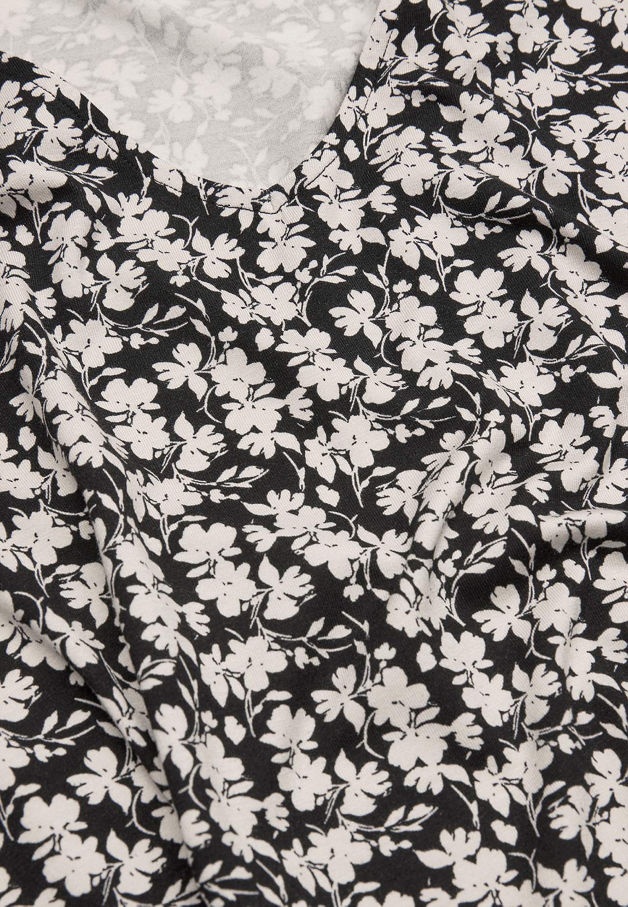 Jersey-Top mit Volantärmeln